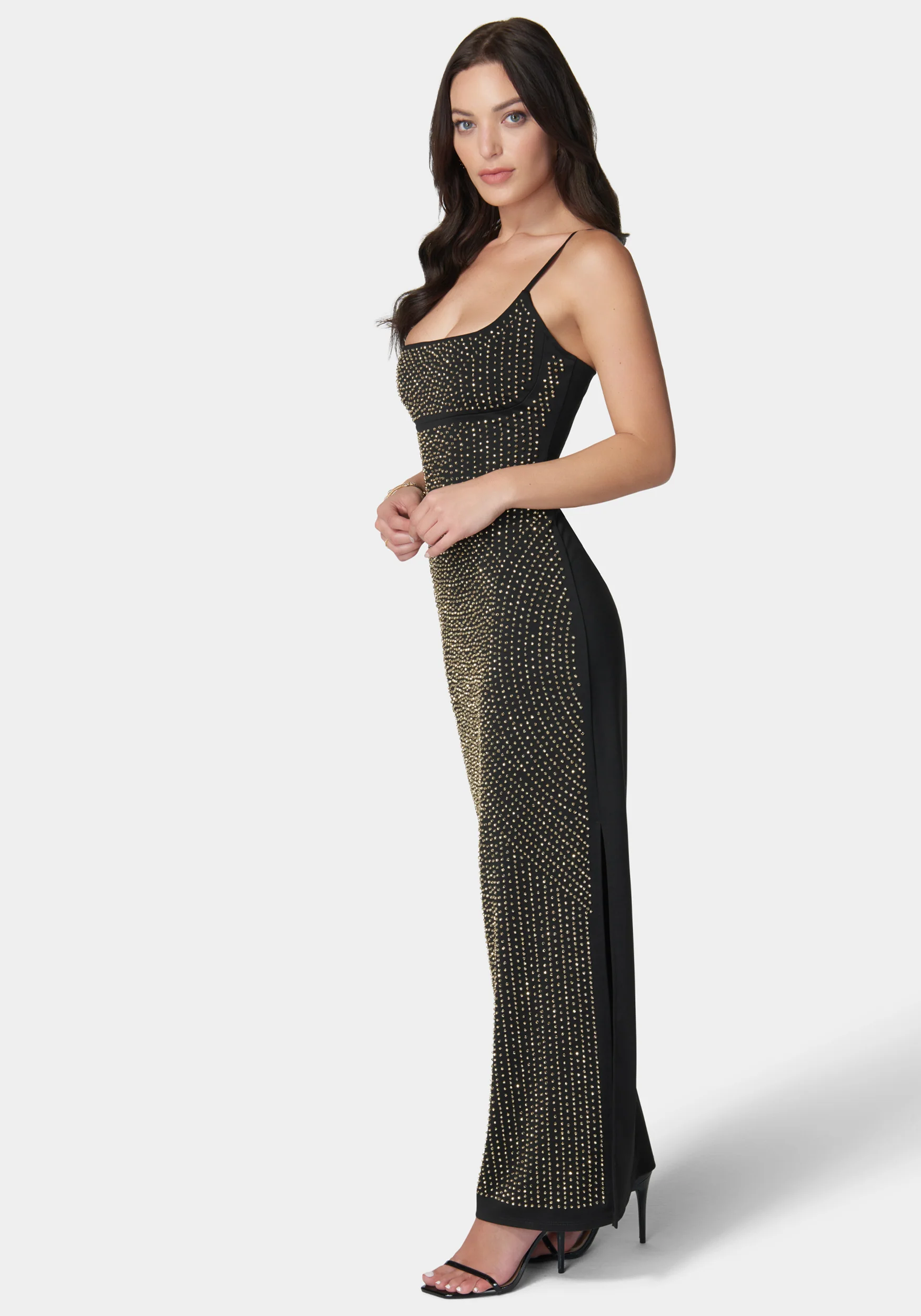3D Square Neck Gown - Image 2