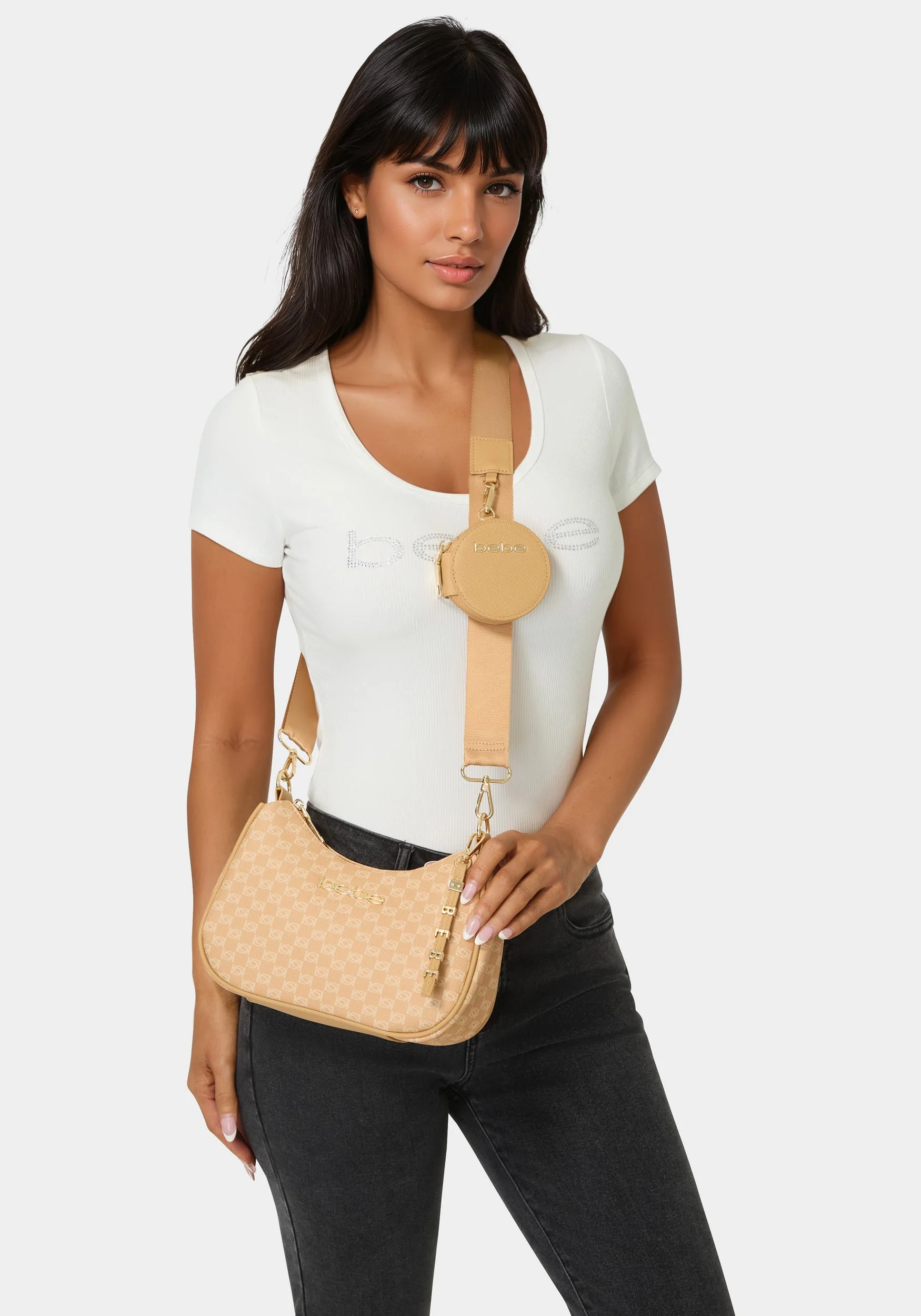 Adela Monogram Crossbody With Coin Purse