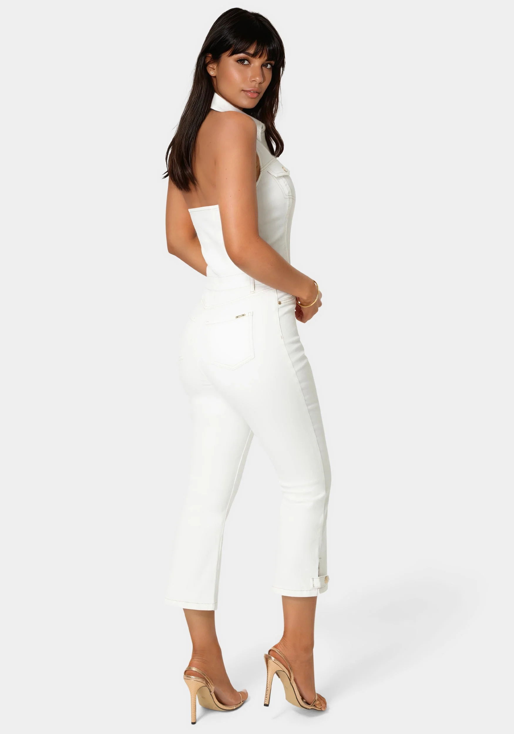 Ankle Length Bootcut Denim Jumpsuit - Image 2