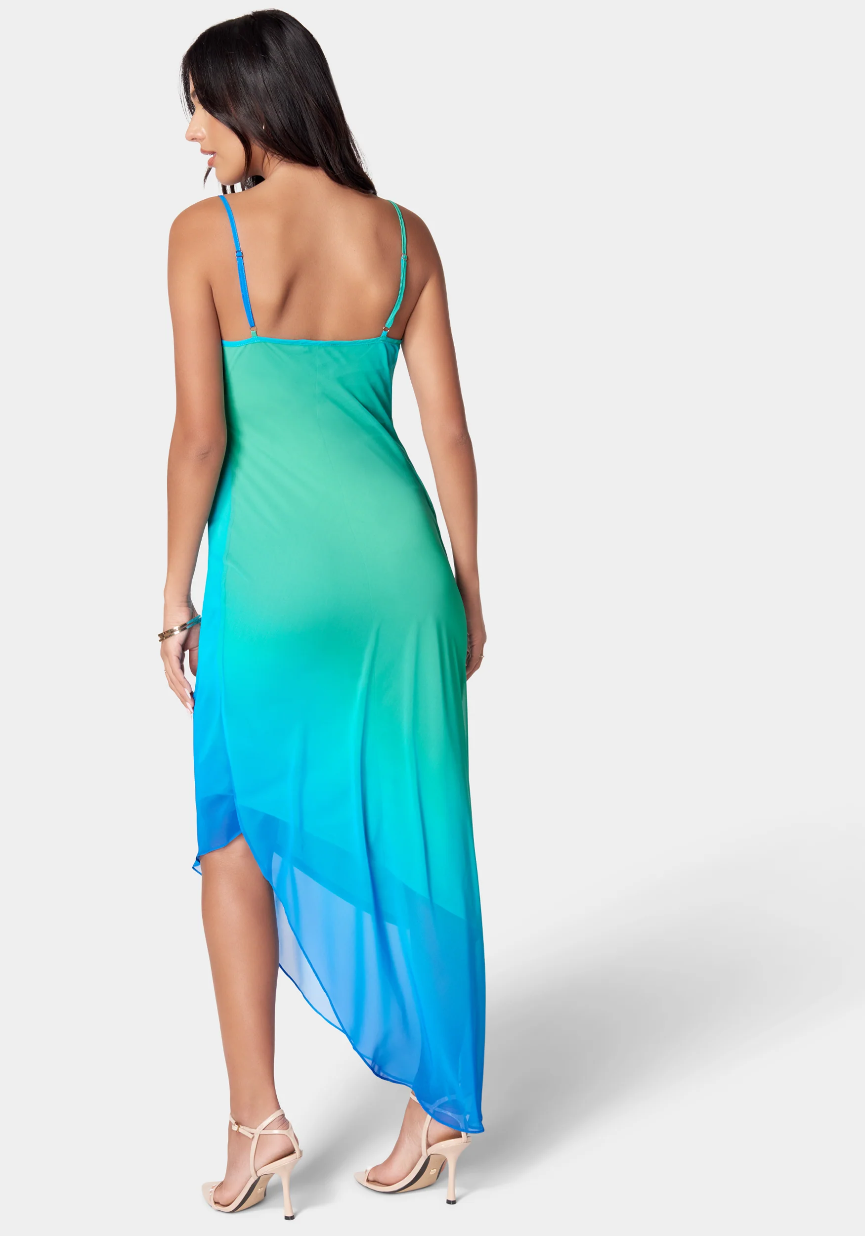 Asymmetrical Ombre Dress - Image 3