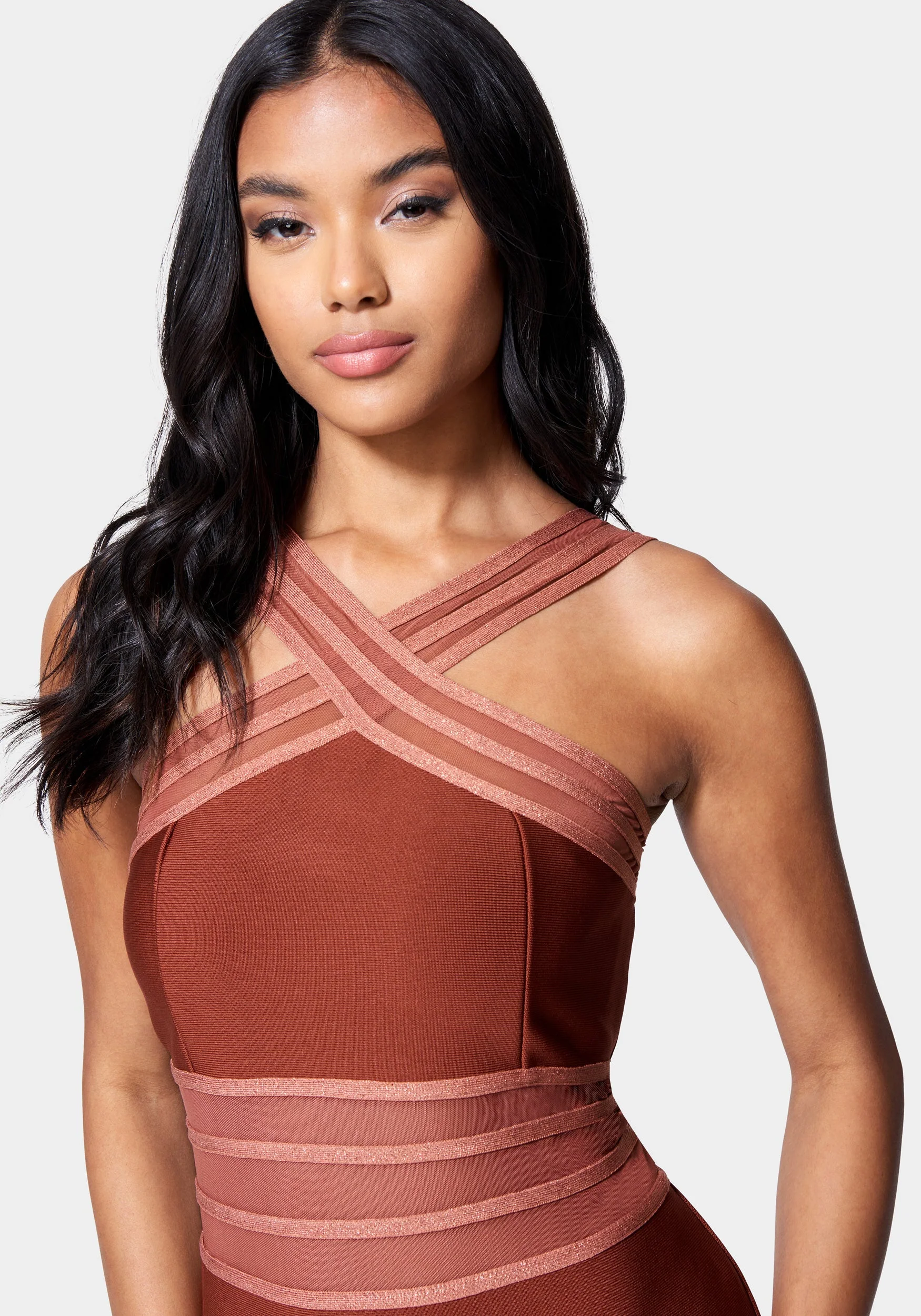 Bandage Cross Front Dress - Image 4