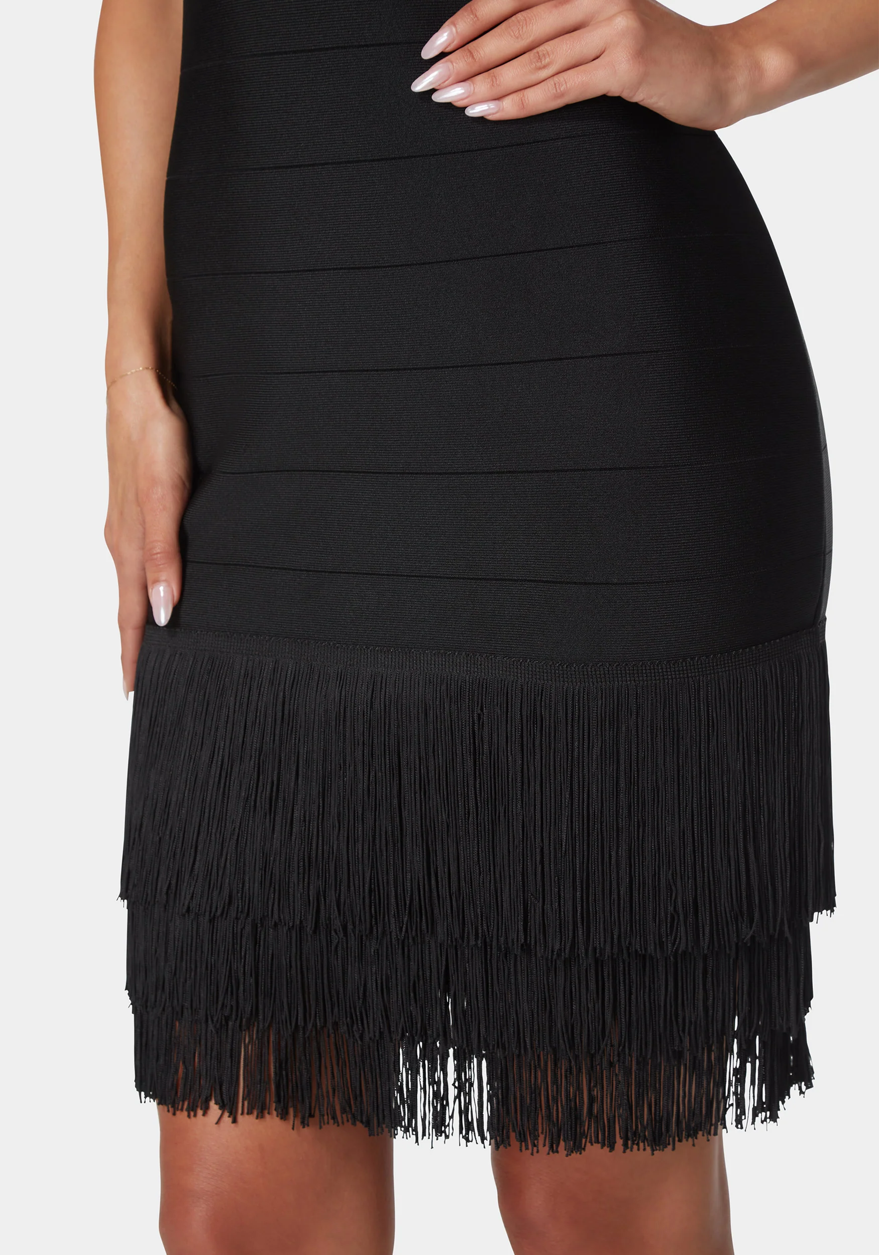 Bandage Fringe Dress - Image 4