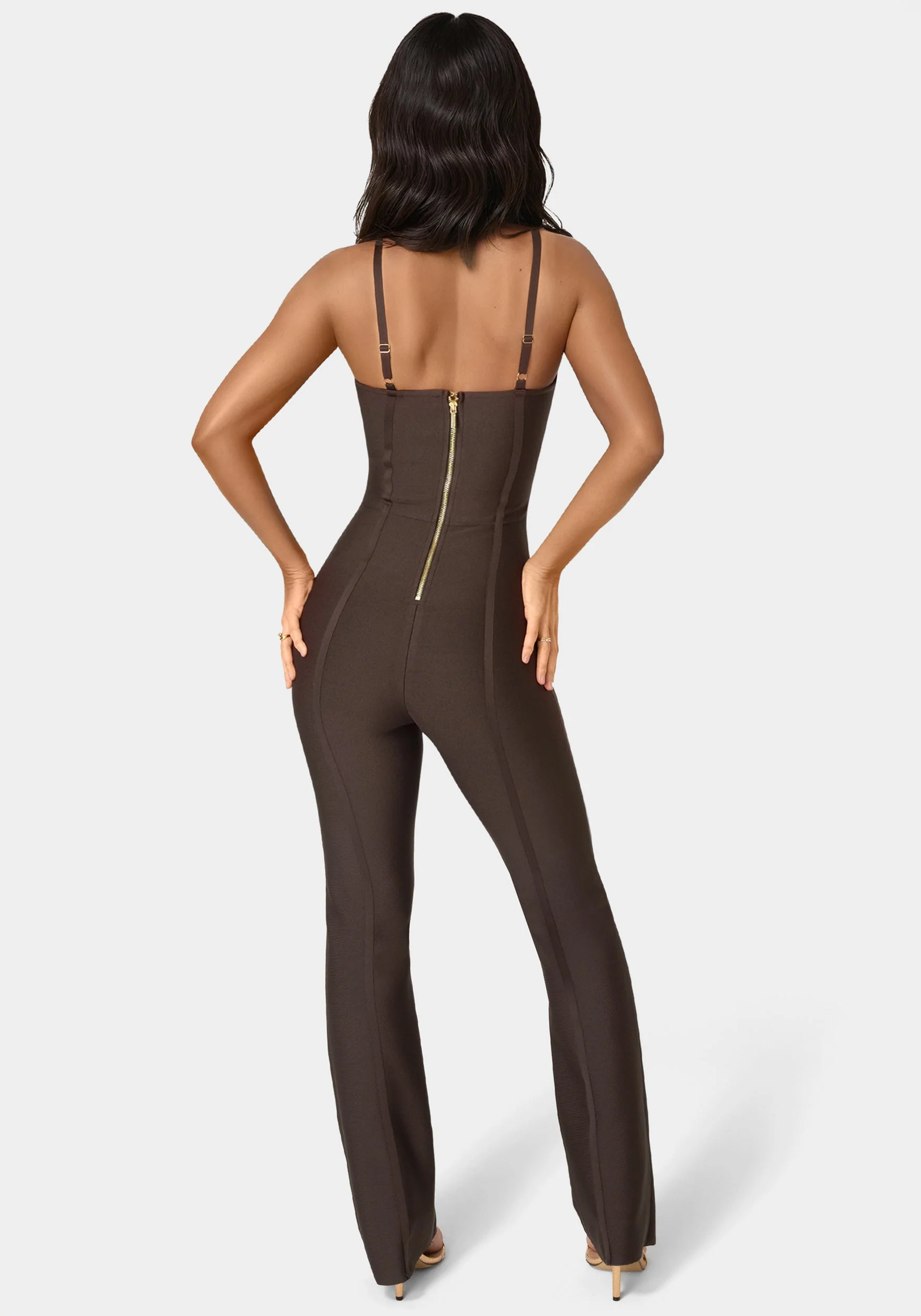 Bandage Mini Flare Leg Jumpsuit - Image 2