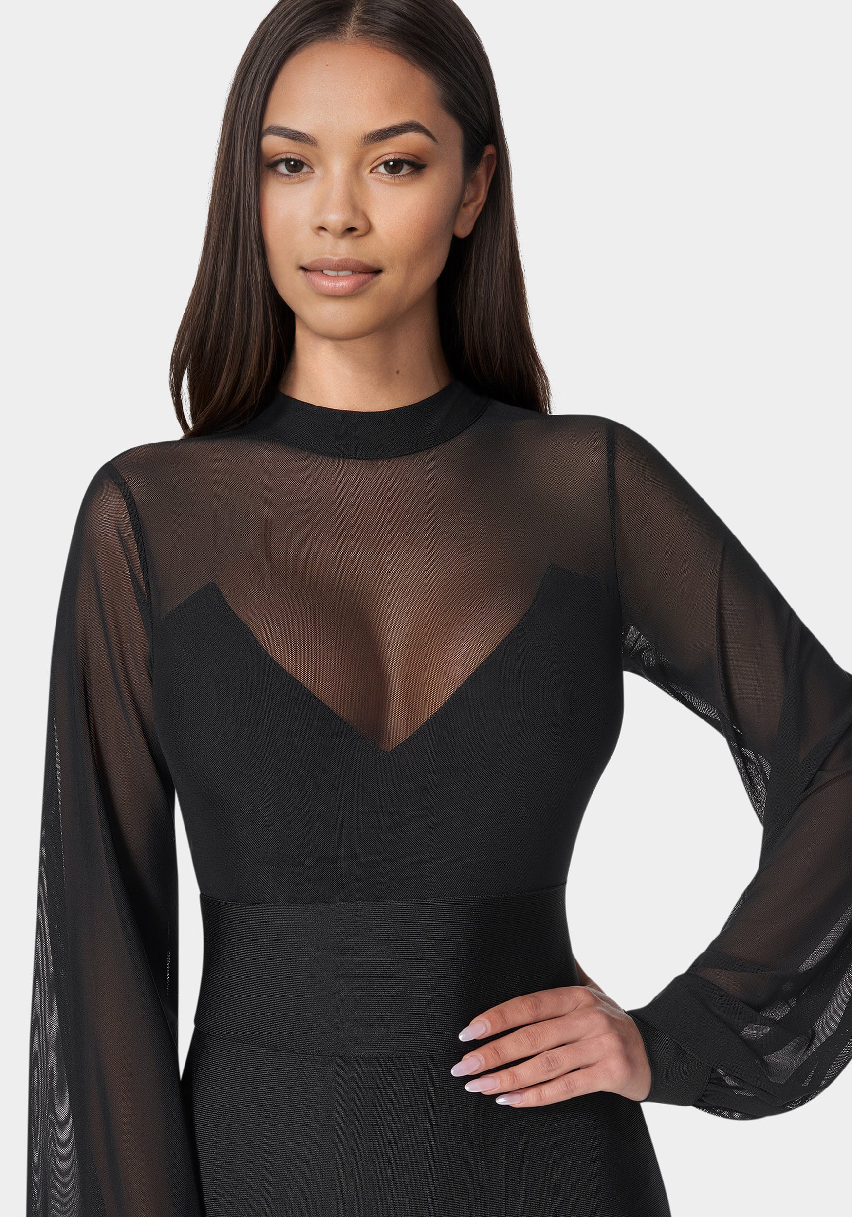 Bandage Sparkle Skirt Dress - Image 4