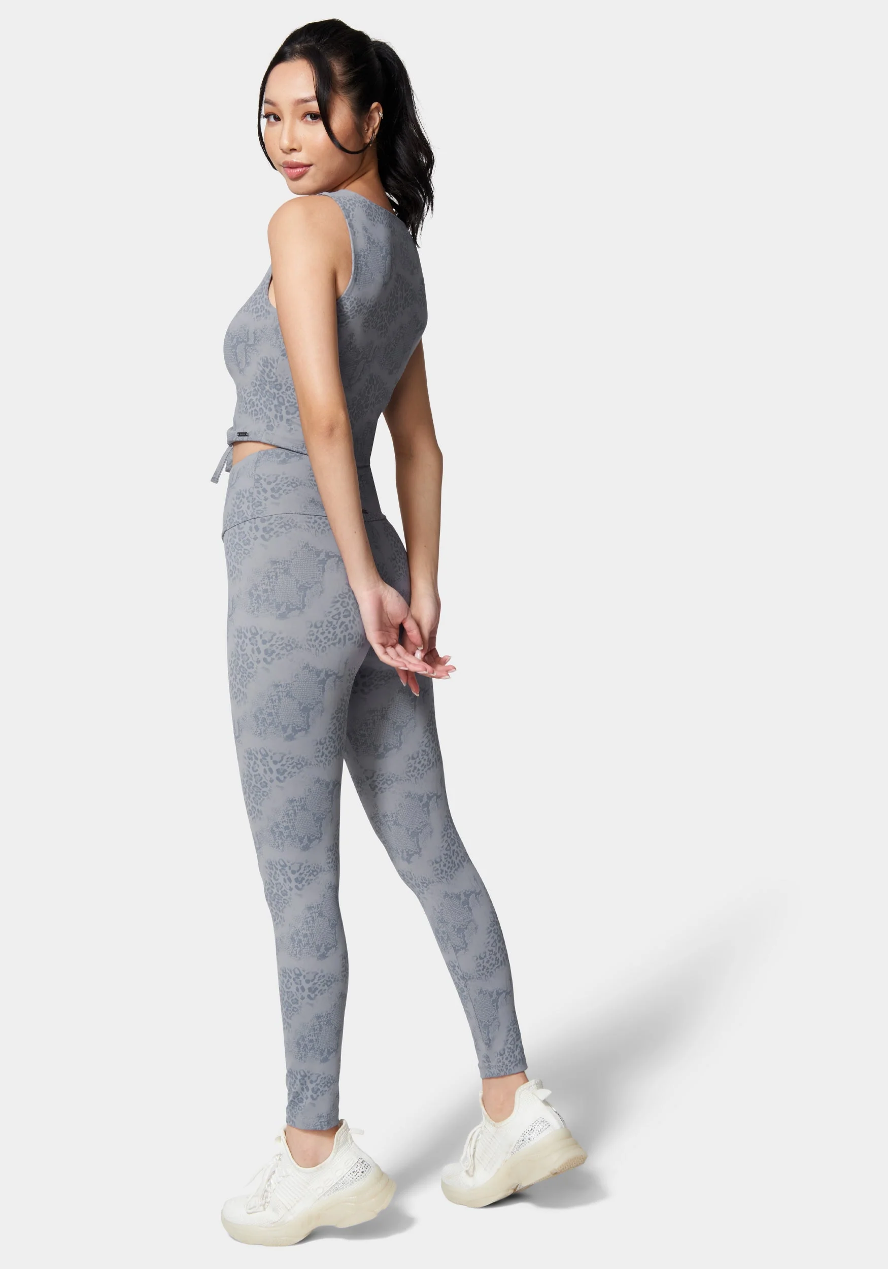Bebe Logo Foiled Print Knit Legging - Image 3