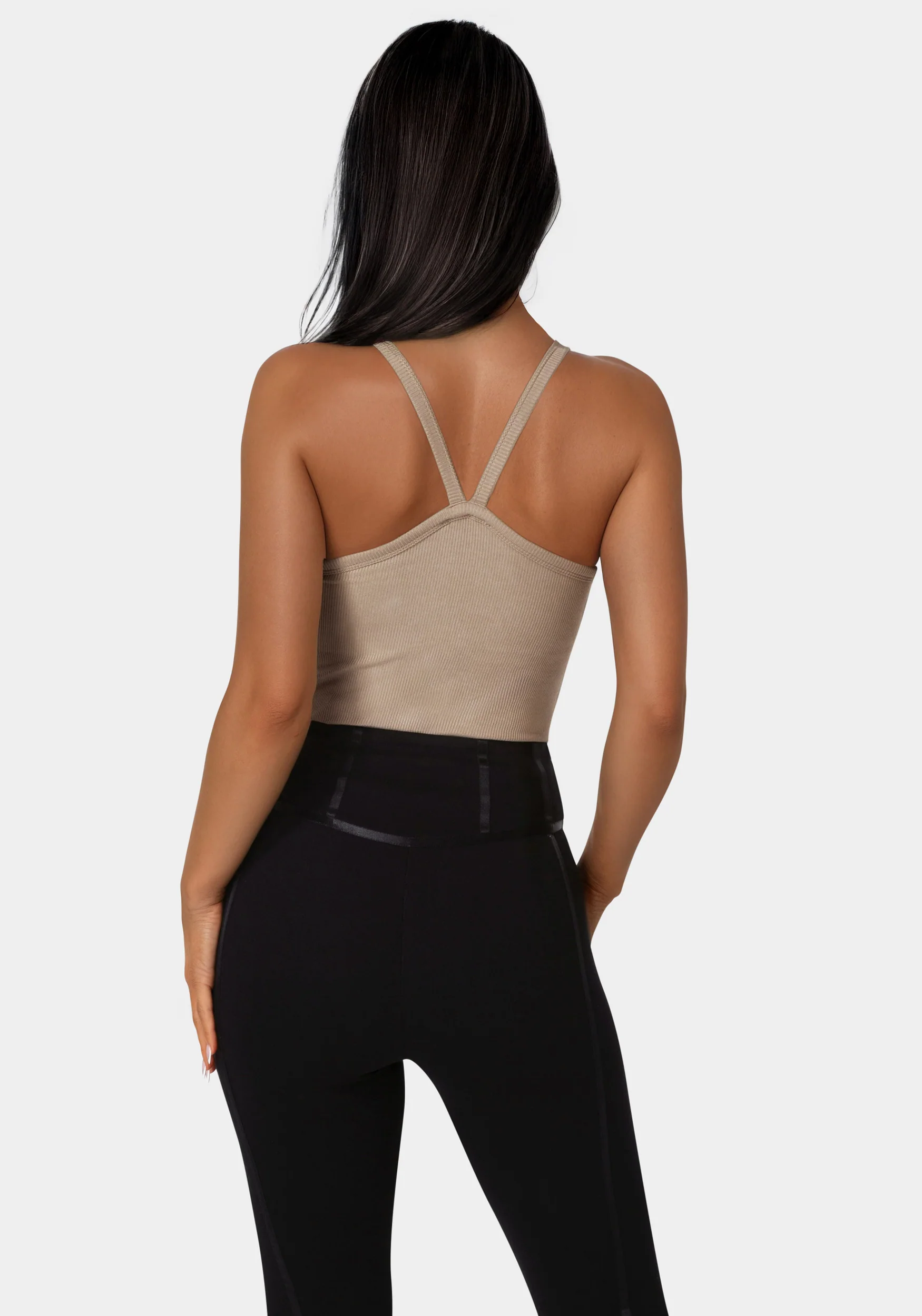 Bebe Logo Racer Back Rib Tank - Image 2