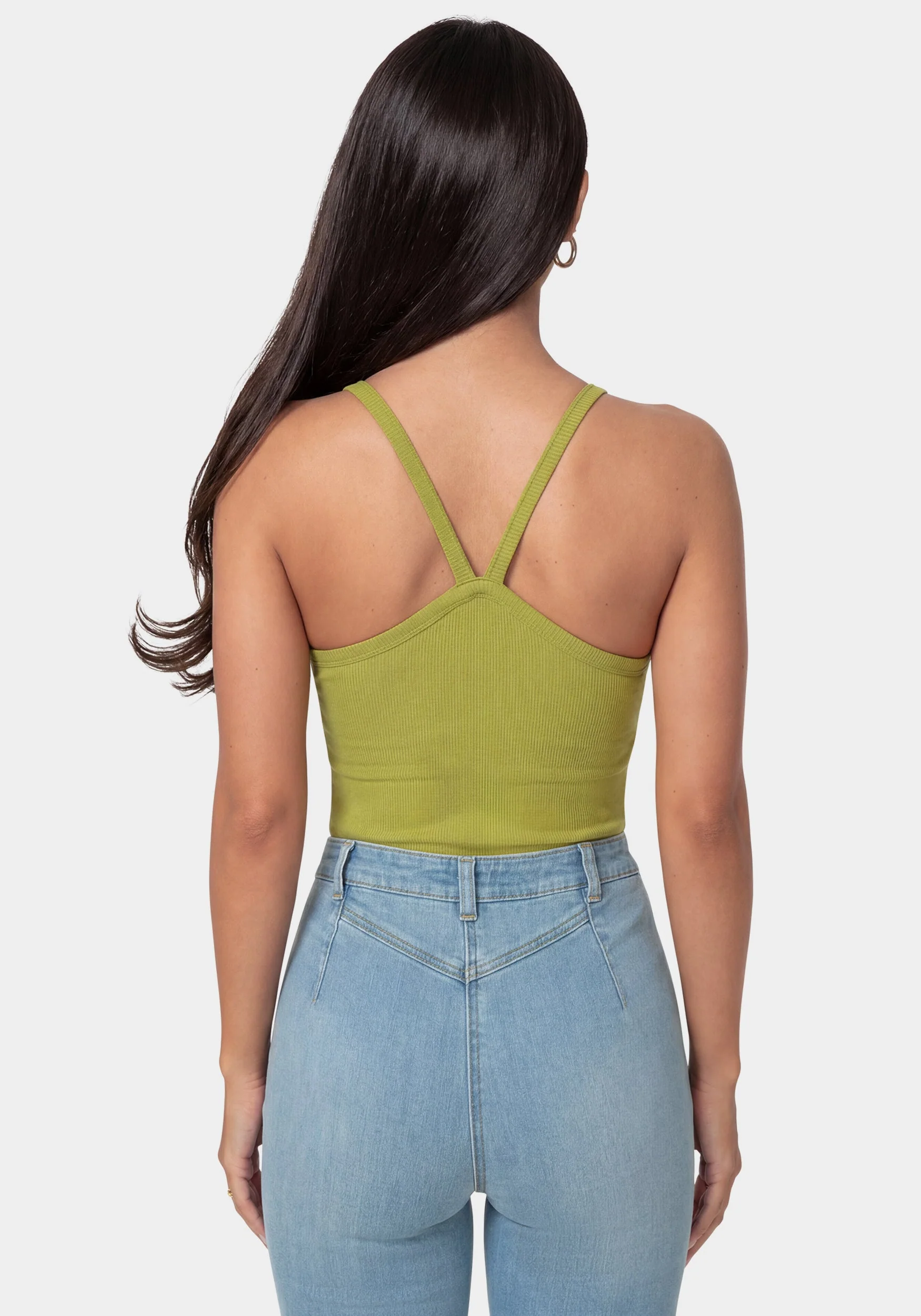 Bebe Logo Racer Back Rib Tank - Image 2