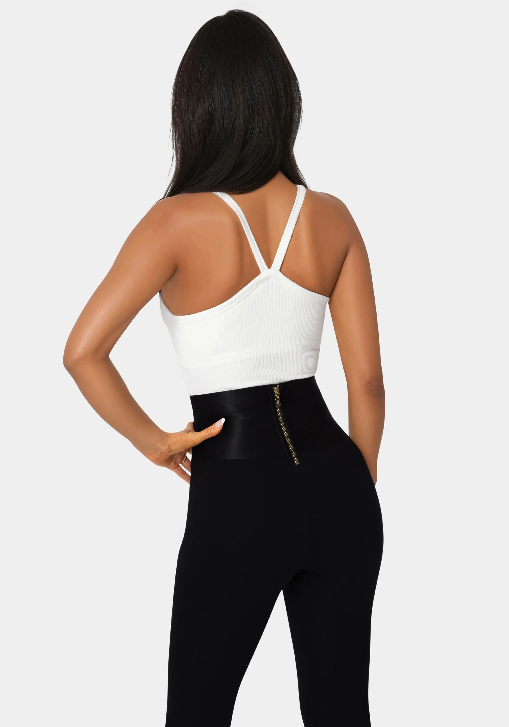 Bebe Logo Racer Back Rib Tank - Image 2