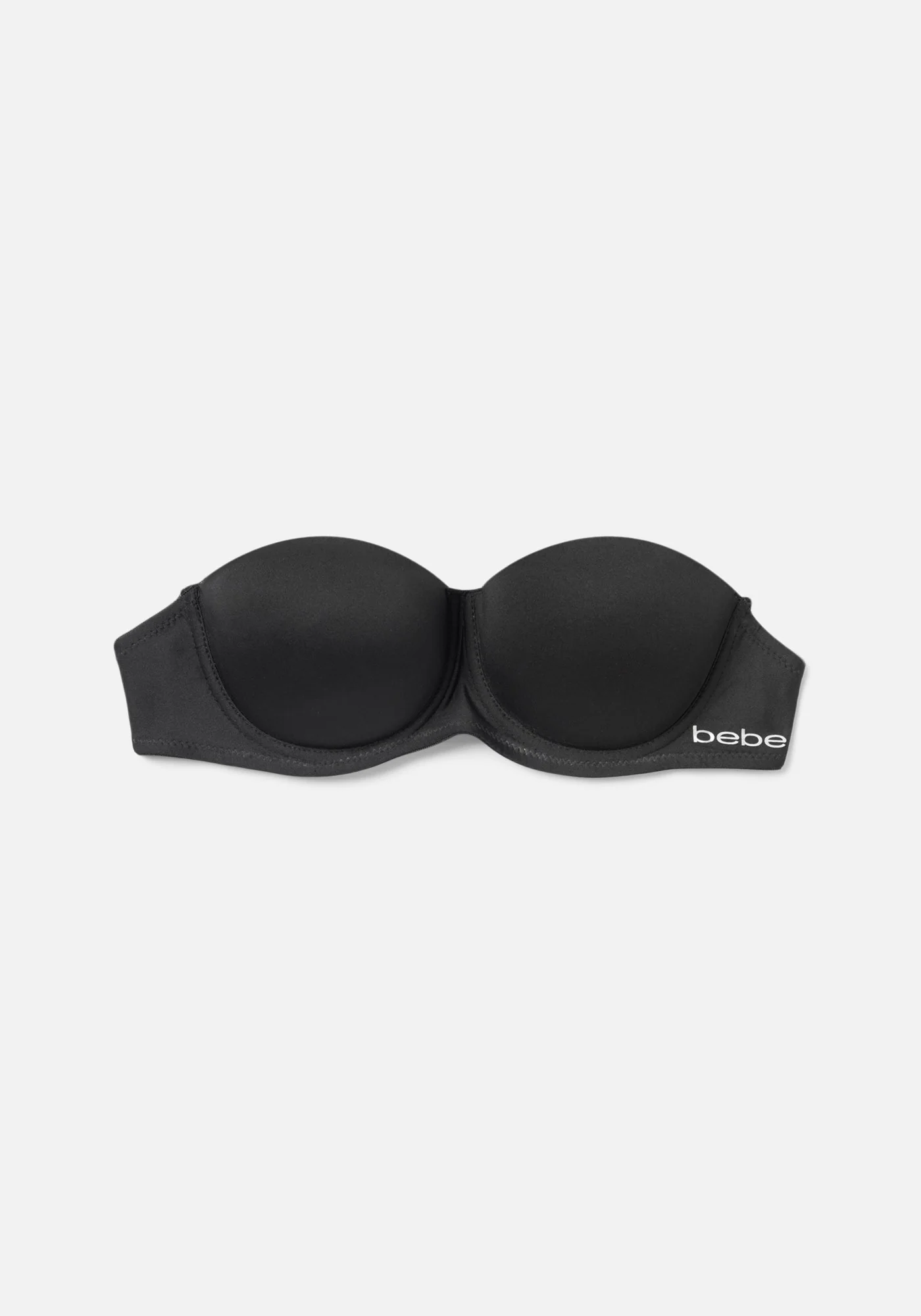 Strapless Microfiber Bra with Clear Strap Back - Image 3