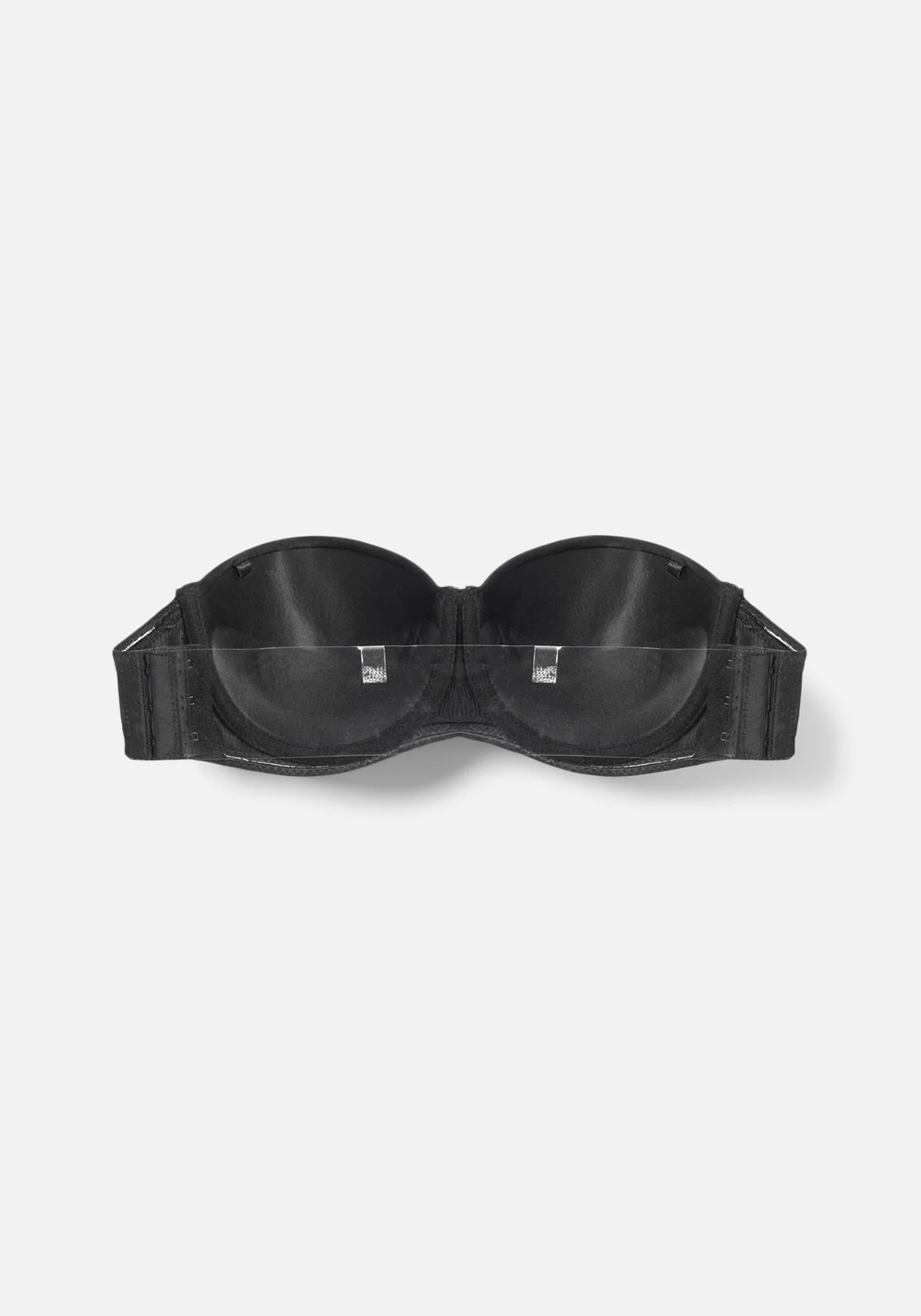 Strapless Microfiber Bra with Clear Strap Back - Image 4