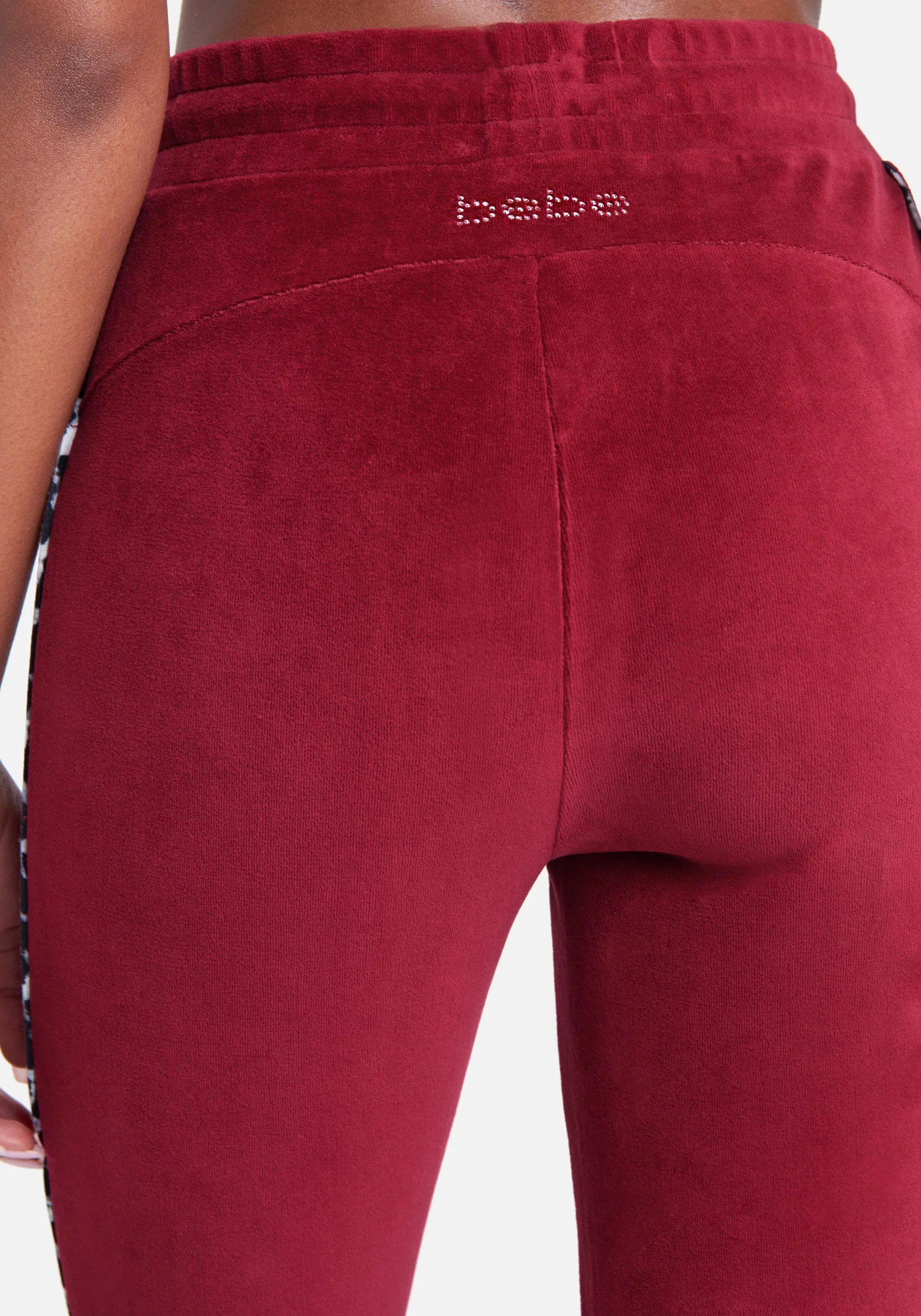 Bebe Logo Velour Jogger Pant - Image 4