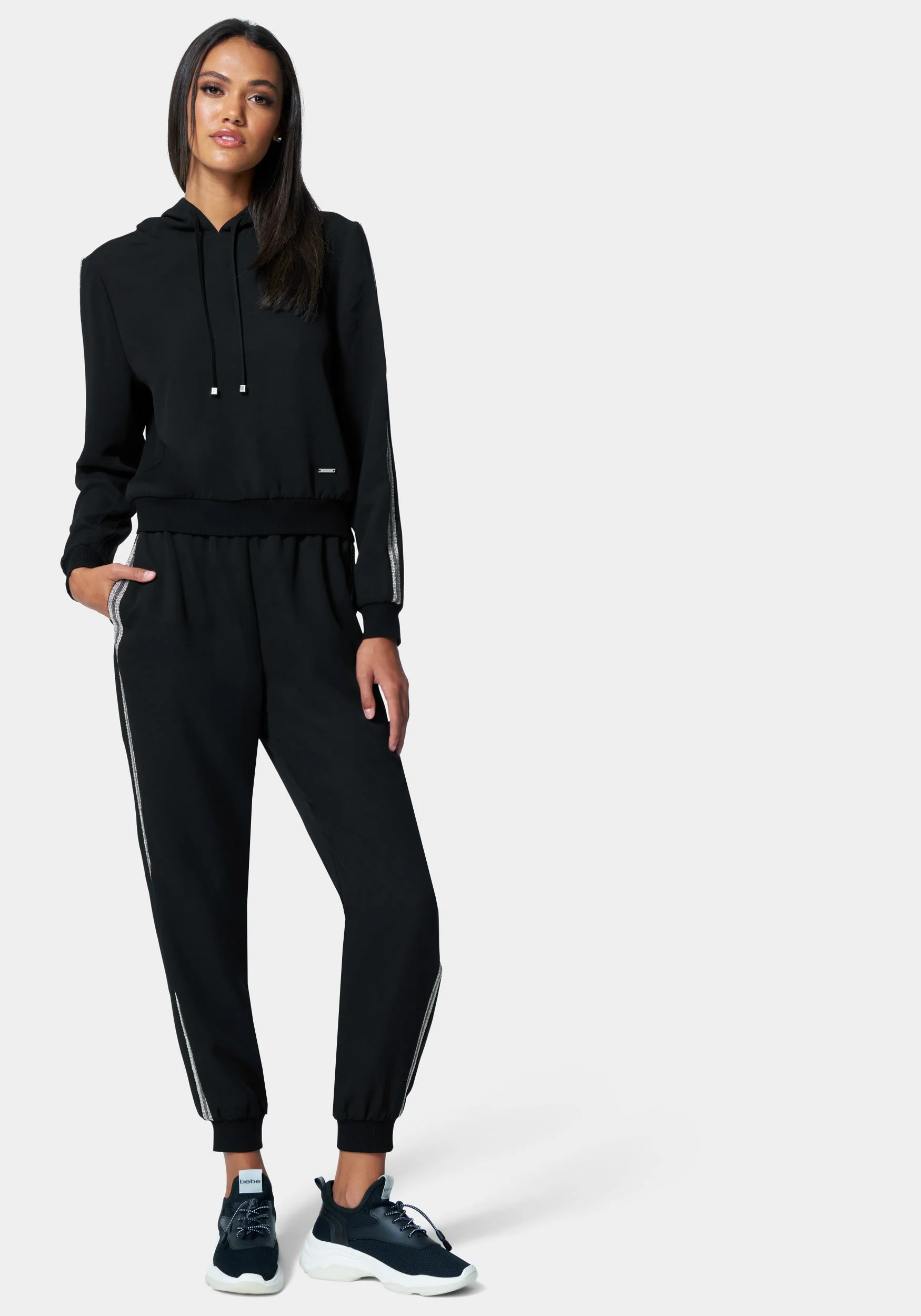 Bebe Lux Lounge Crepe Jogger - Image 2