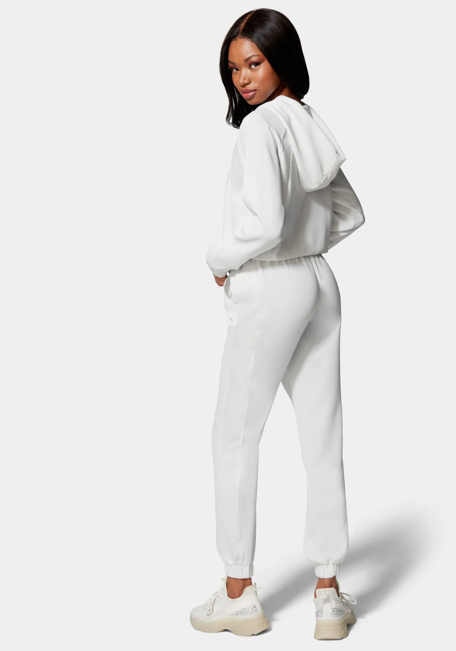 Bebe Lux Lounge Crepe Jogger With Combo Satin - Image 3