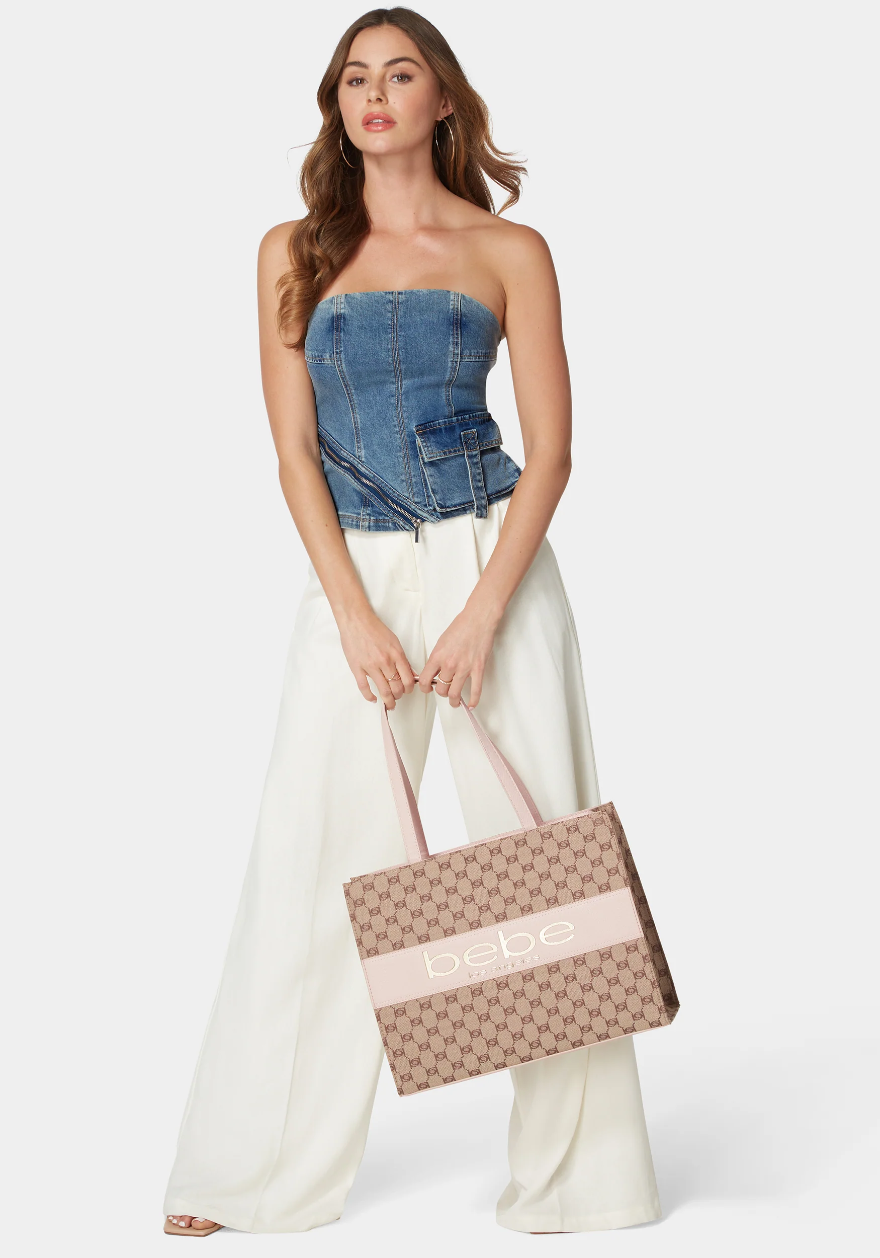 Bebe Serena Large Jacquard Tote - Image 5
