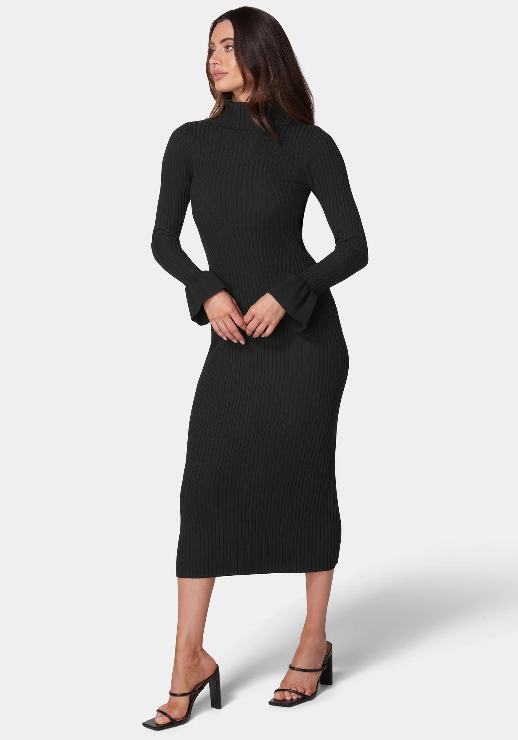 Bell Sleeve Sweater Dress - Image 2