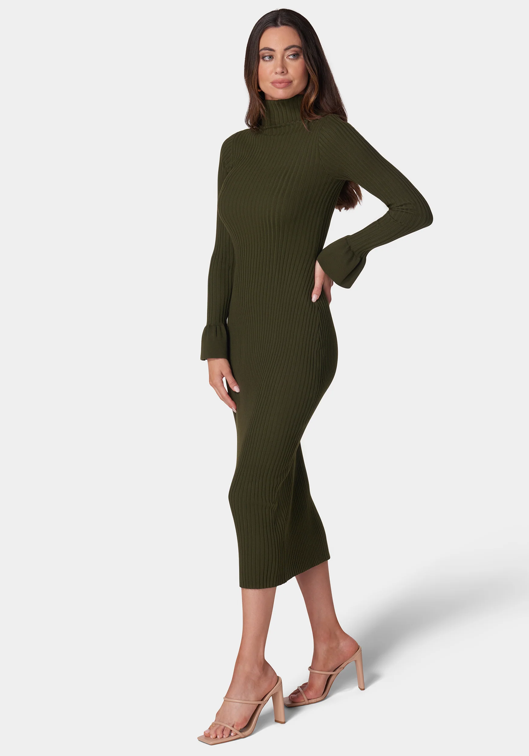 Bell Sleeve Sweater Dress - Image 2