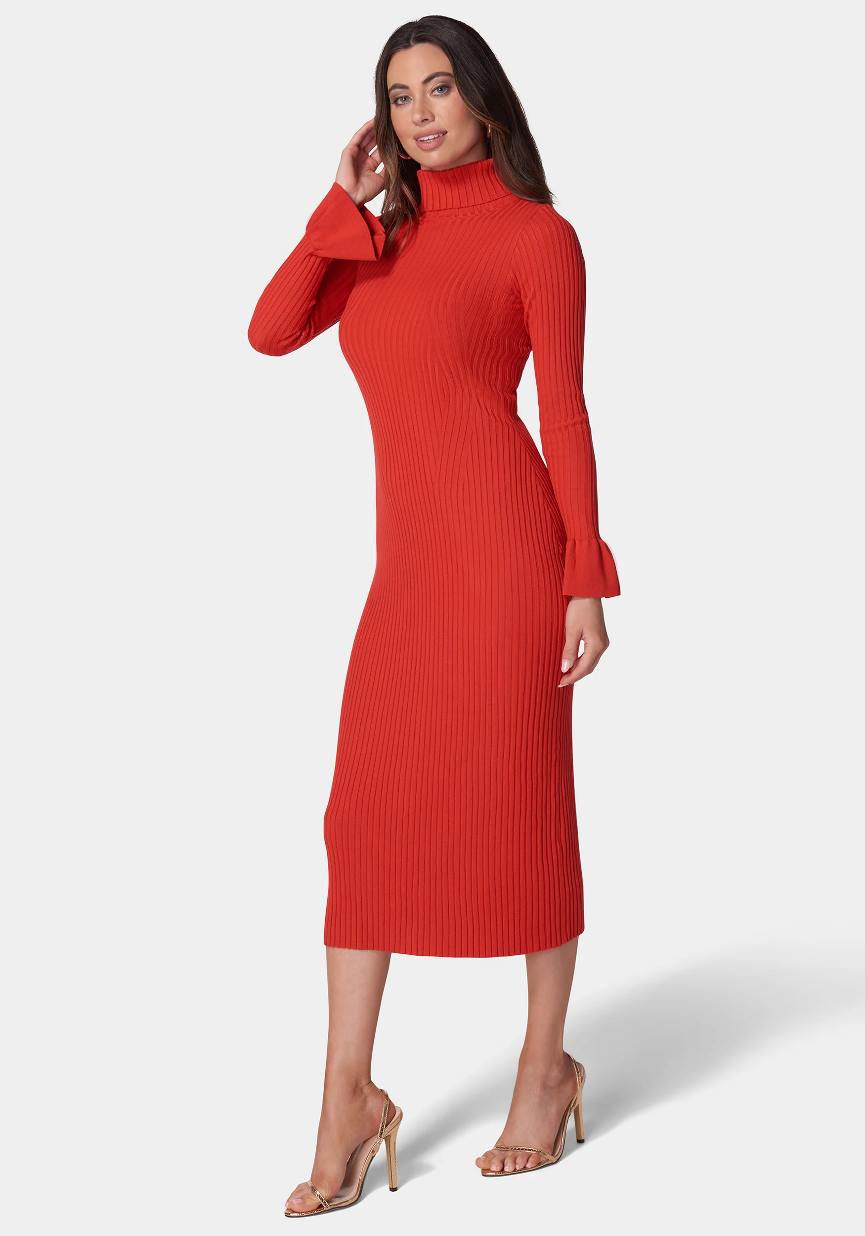 Bell Sleeve Sweater Dress - Image 2
