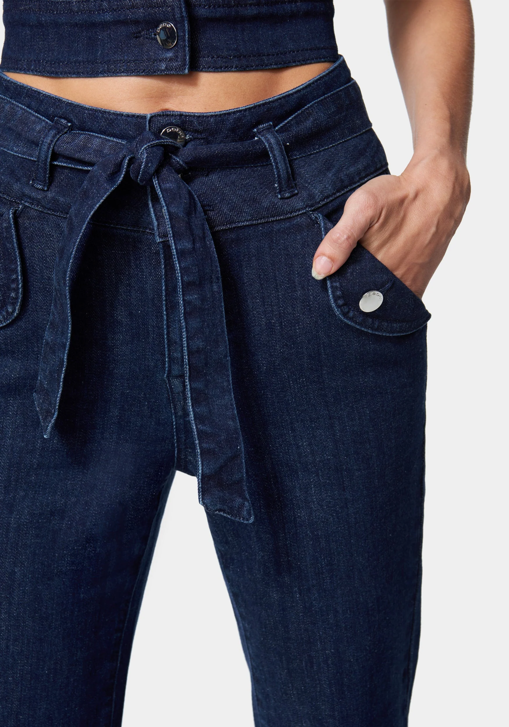 Belted Wide Leg Jean - Image 4