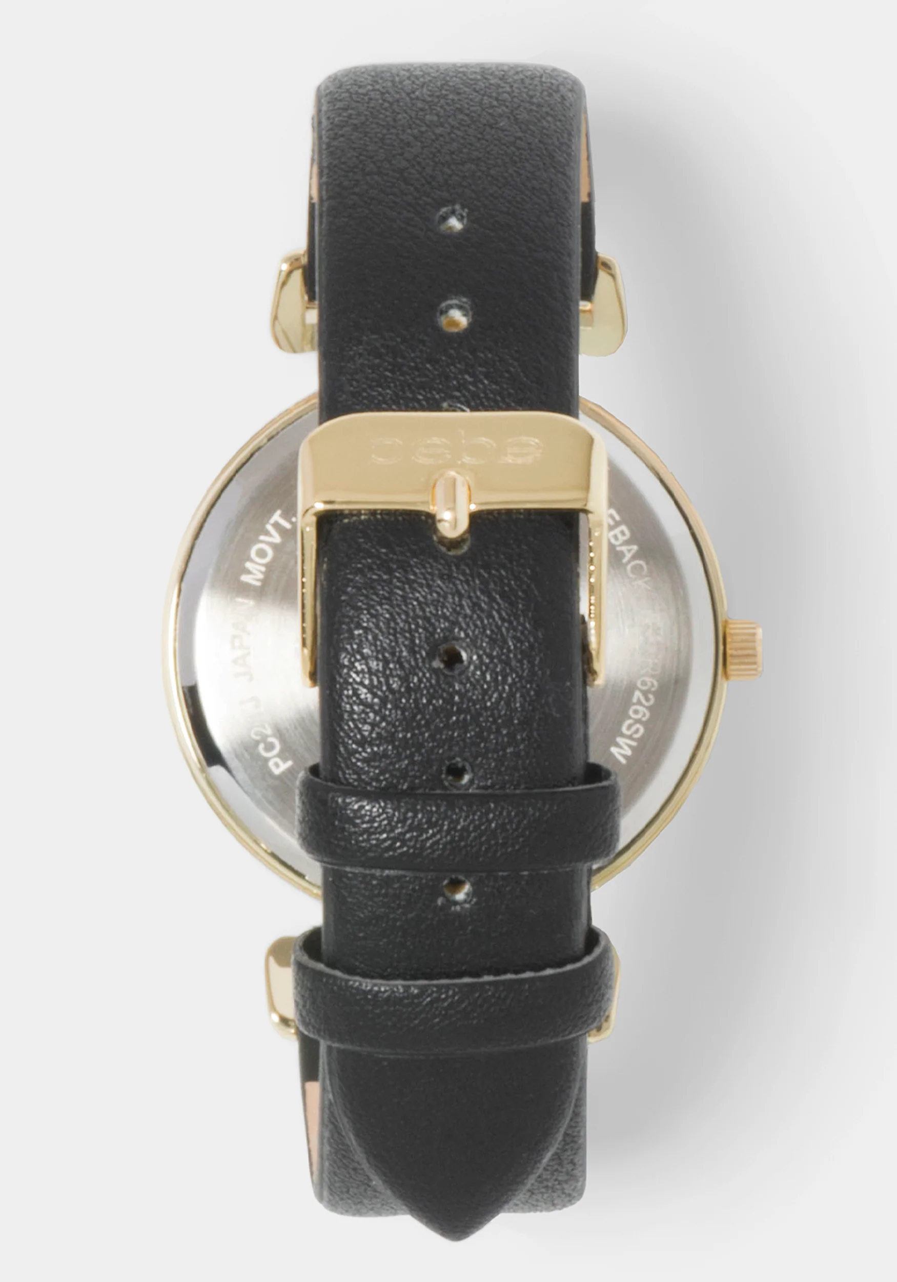 Black Strap Diamond Dial Watch - Image 4