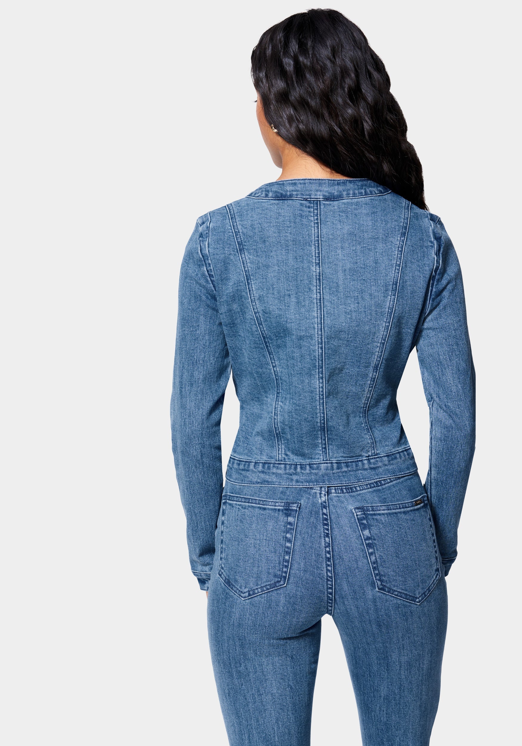 Braided Trim Denim Jacket - Image 3