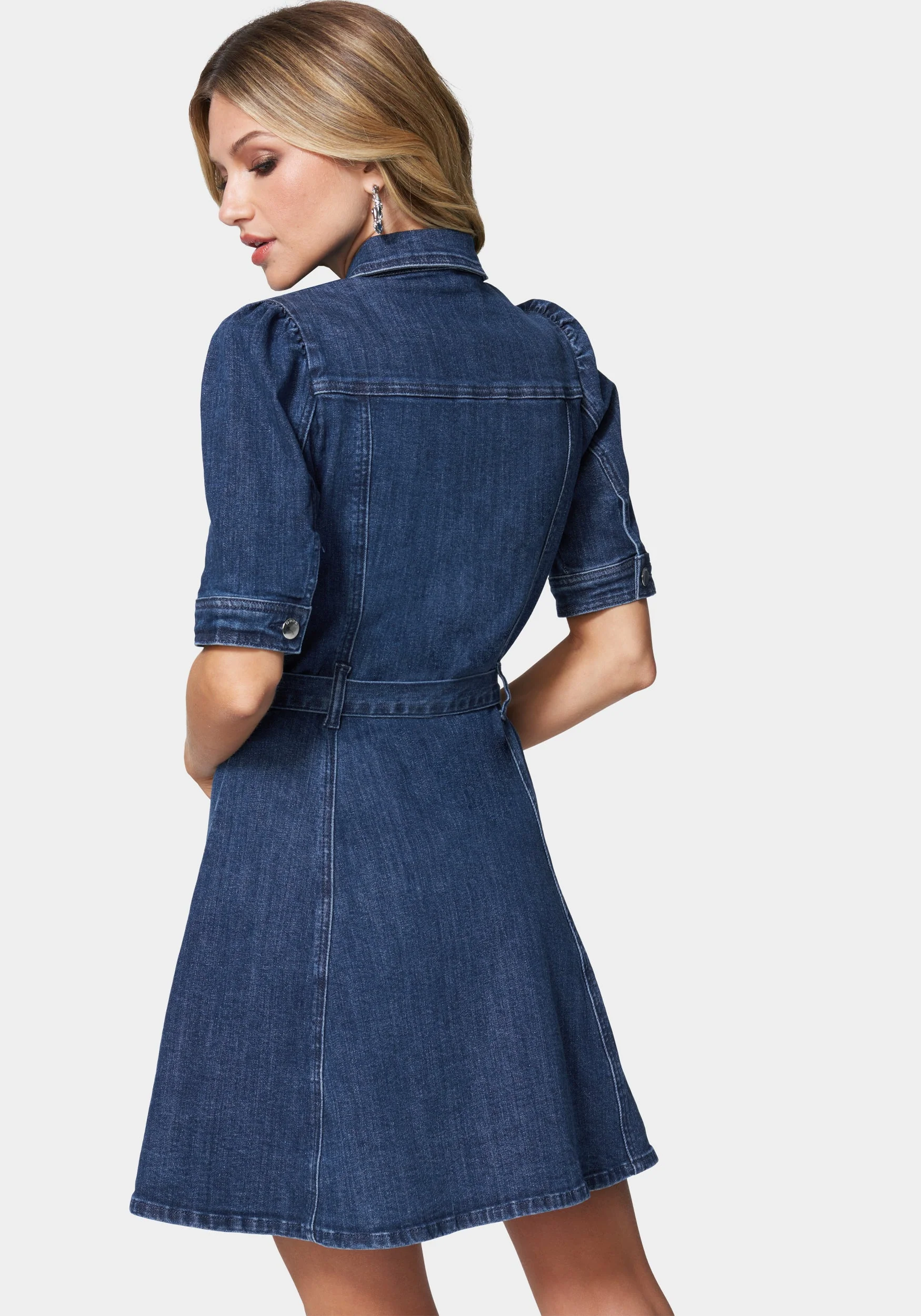 Button Down Denim Dress - Image 3