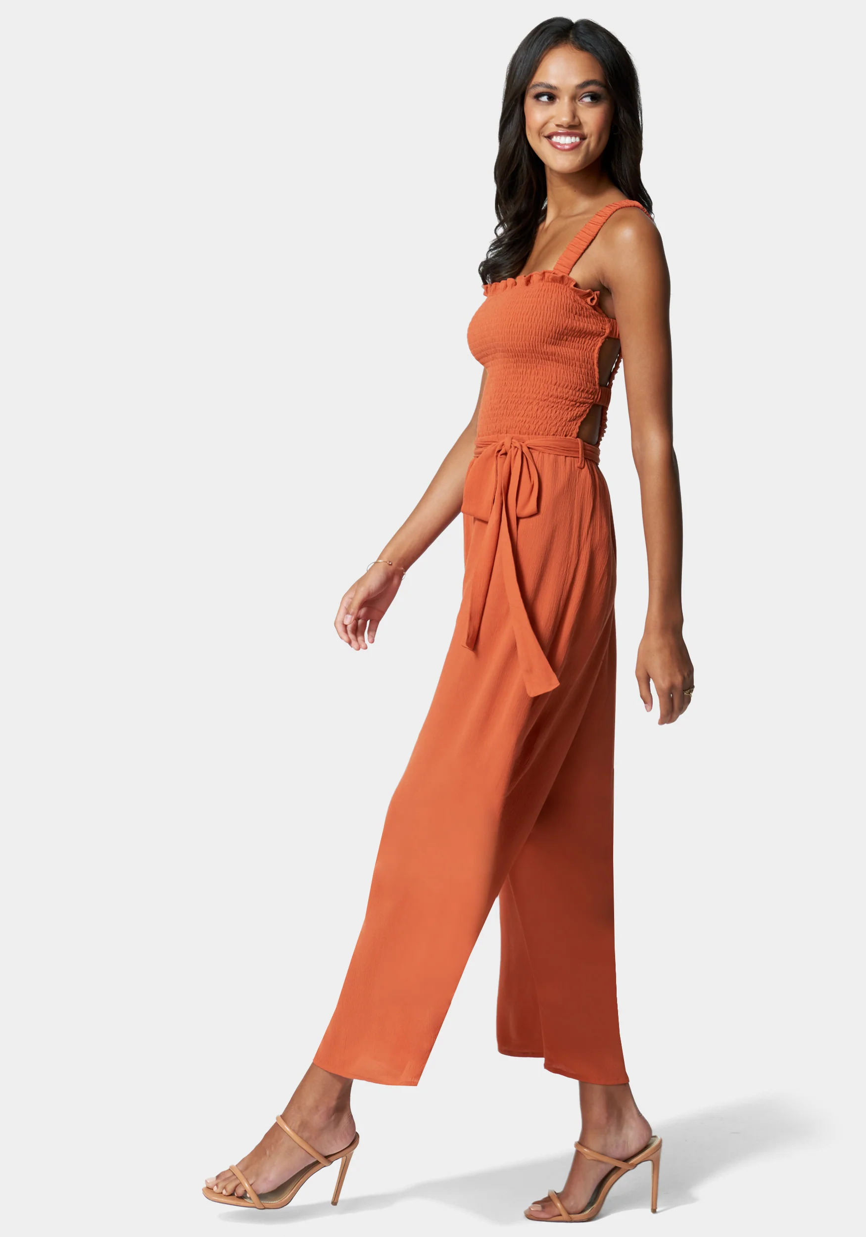 Caged Back Culotte Jumpsuit - Image 2