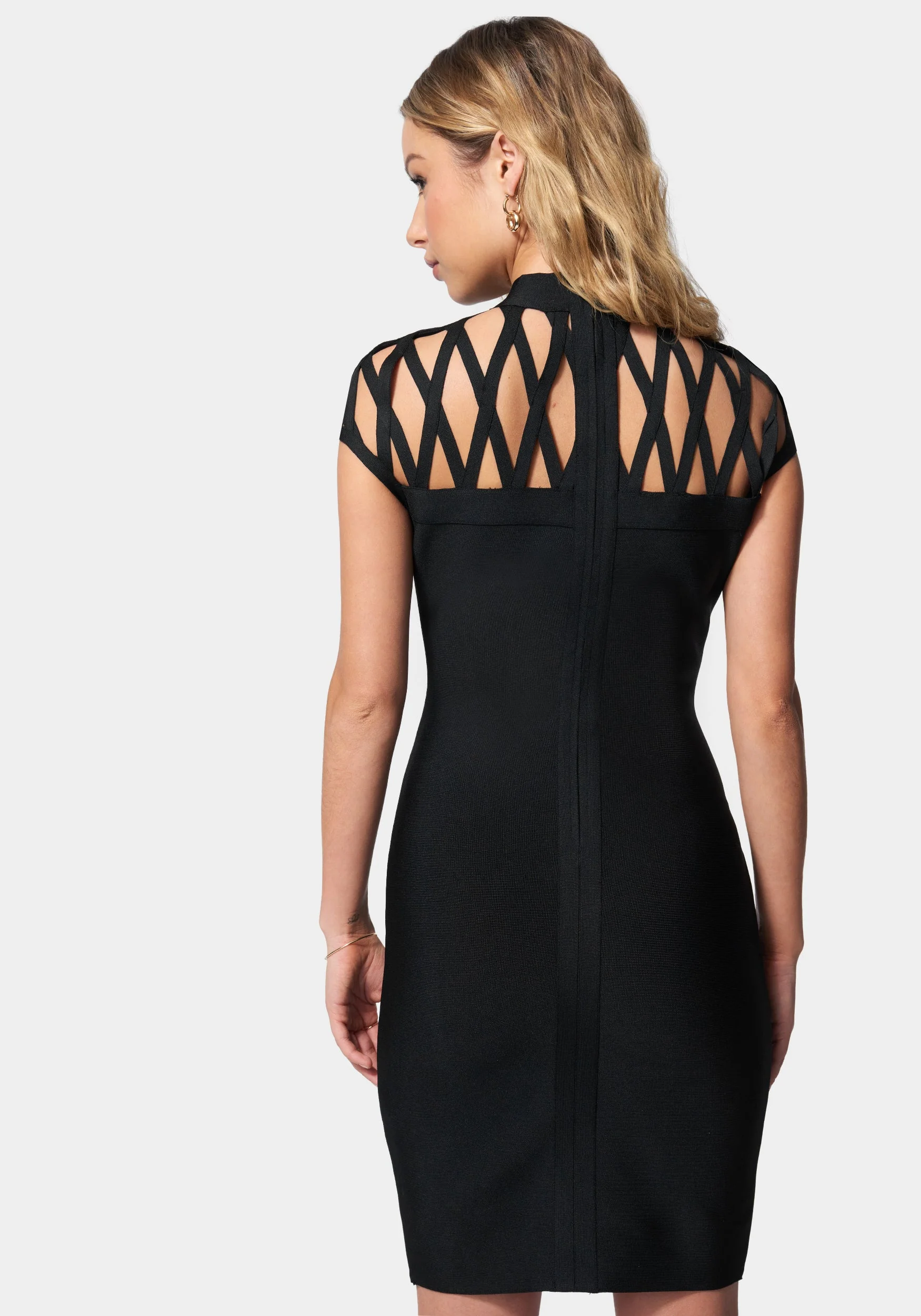 Caged Bandage Mini Dress - Image 3