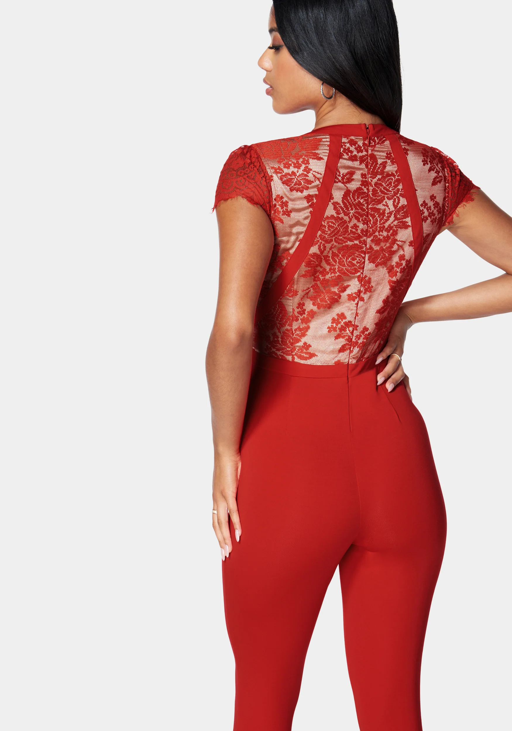 Caged Lace Catsuit - Image 3