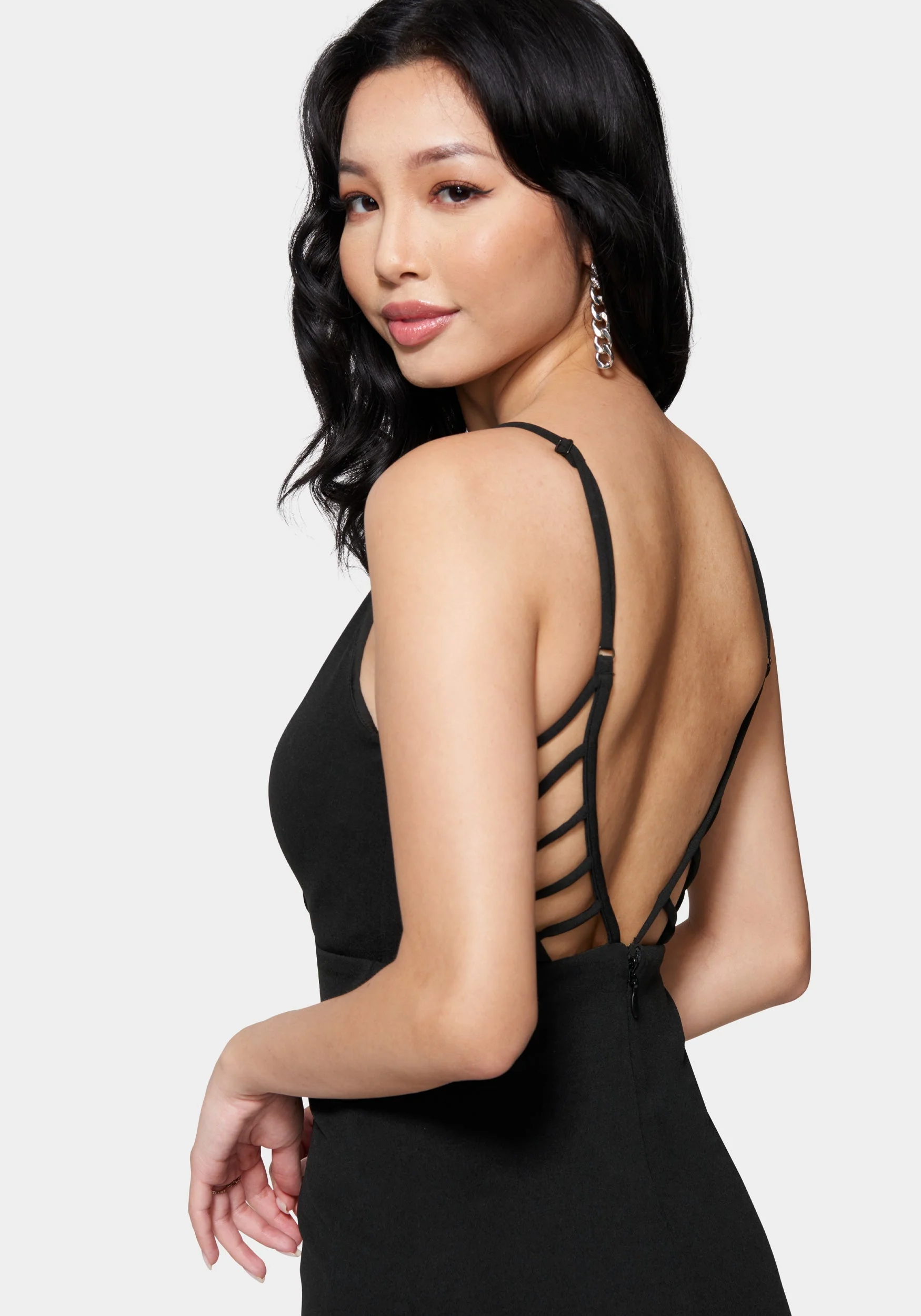 Caged Low Back Mini Dress - Image 4