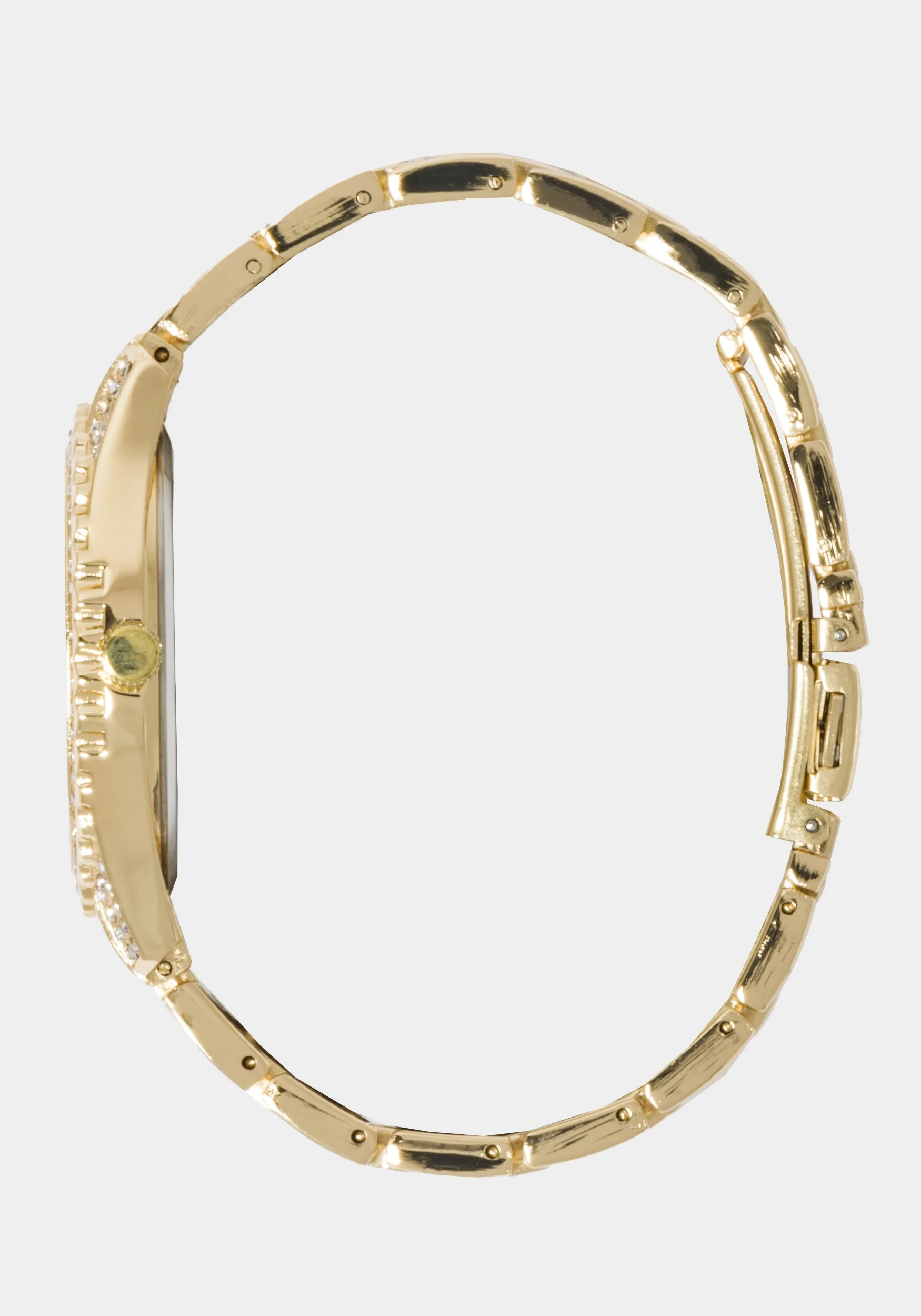 Champagne Dial Crystal Bezel Watch - Image 3