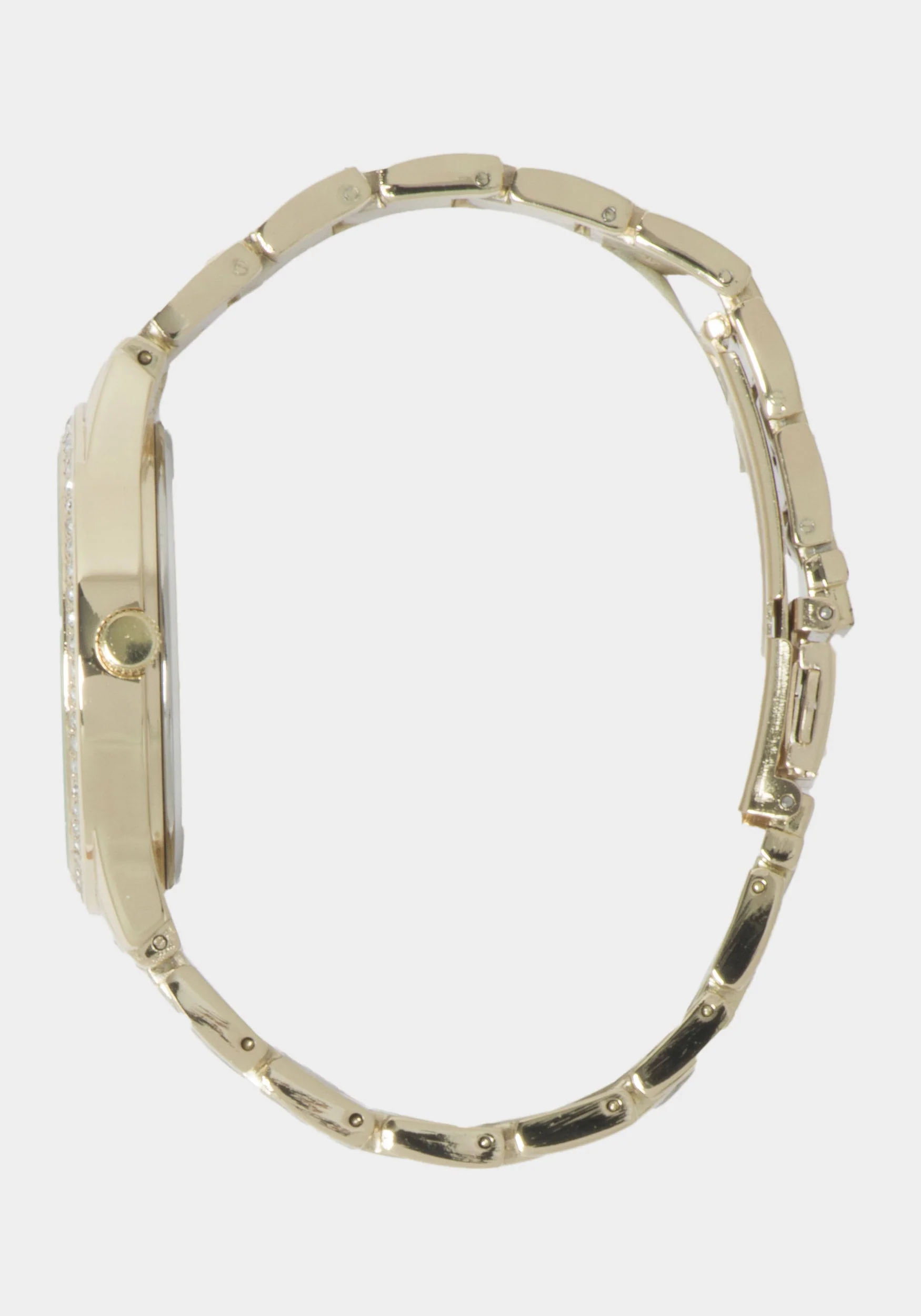 Champagne Dial Crystal Bezel Watch - Image 2