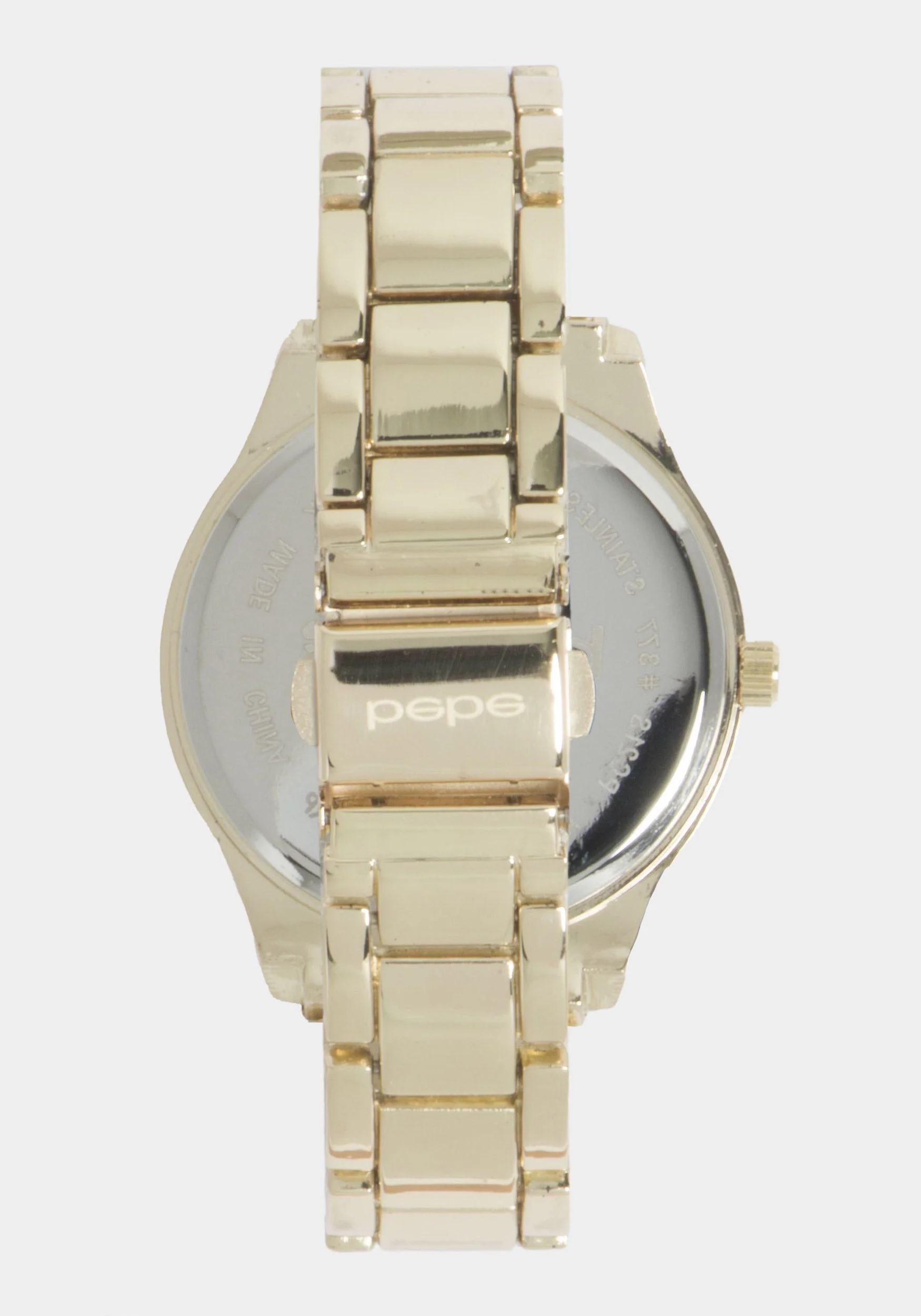 Champagne Dial Crystal Bezel Watch - Image 3