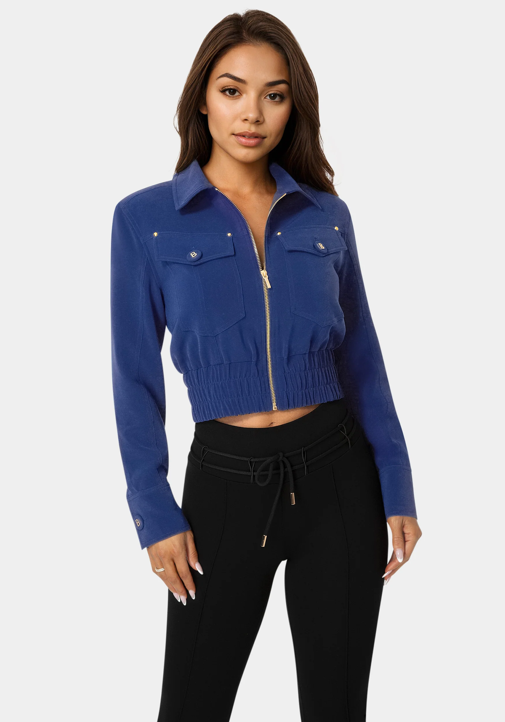 Chest Pocket Cropped Jacket
