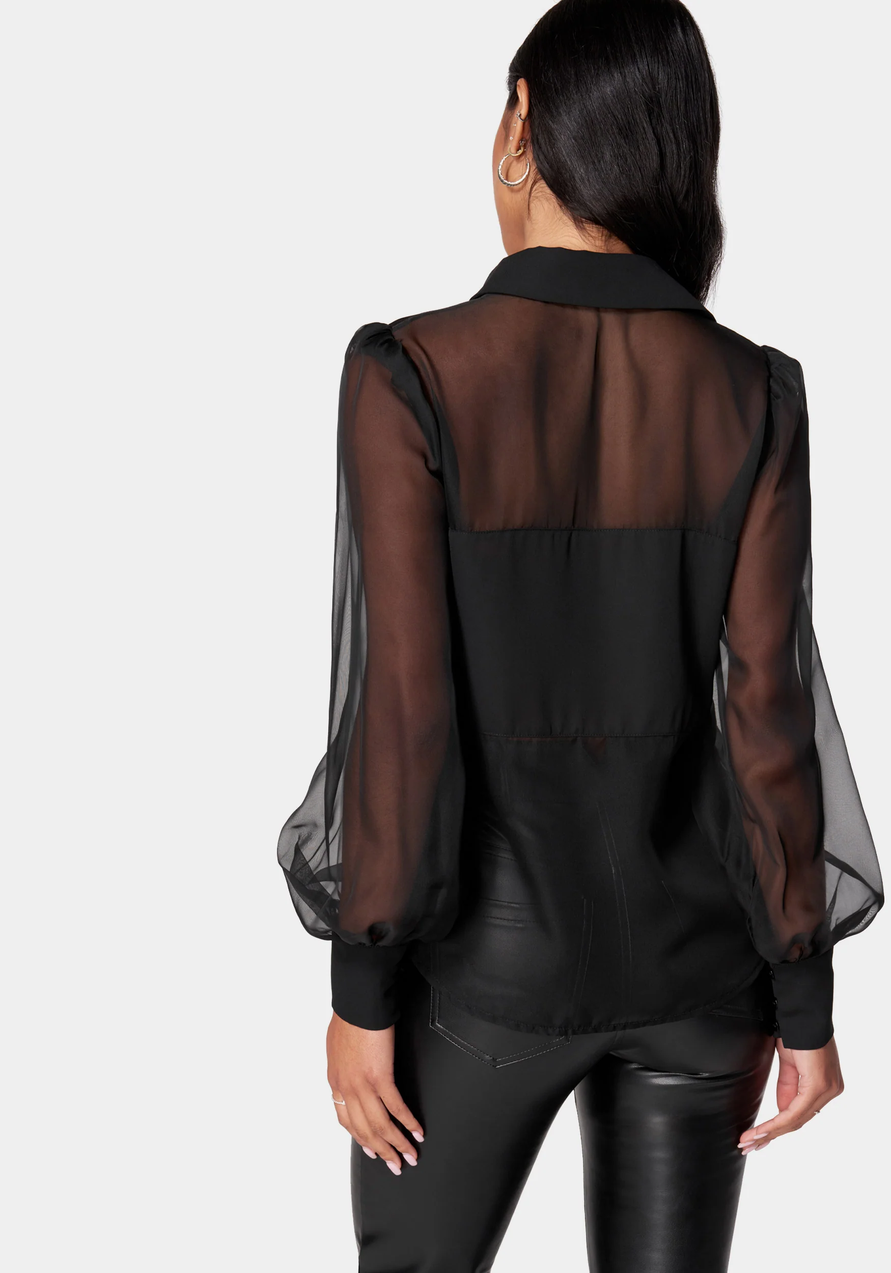 Chiffon Blouse With Crepe Combo - Image 3