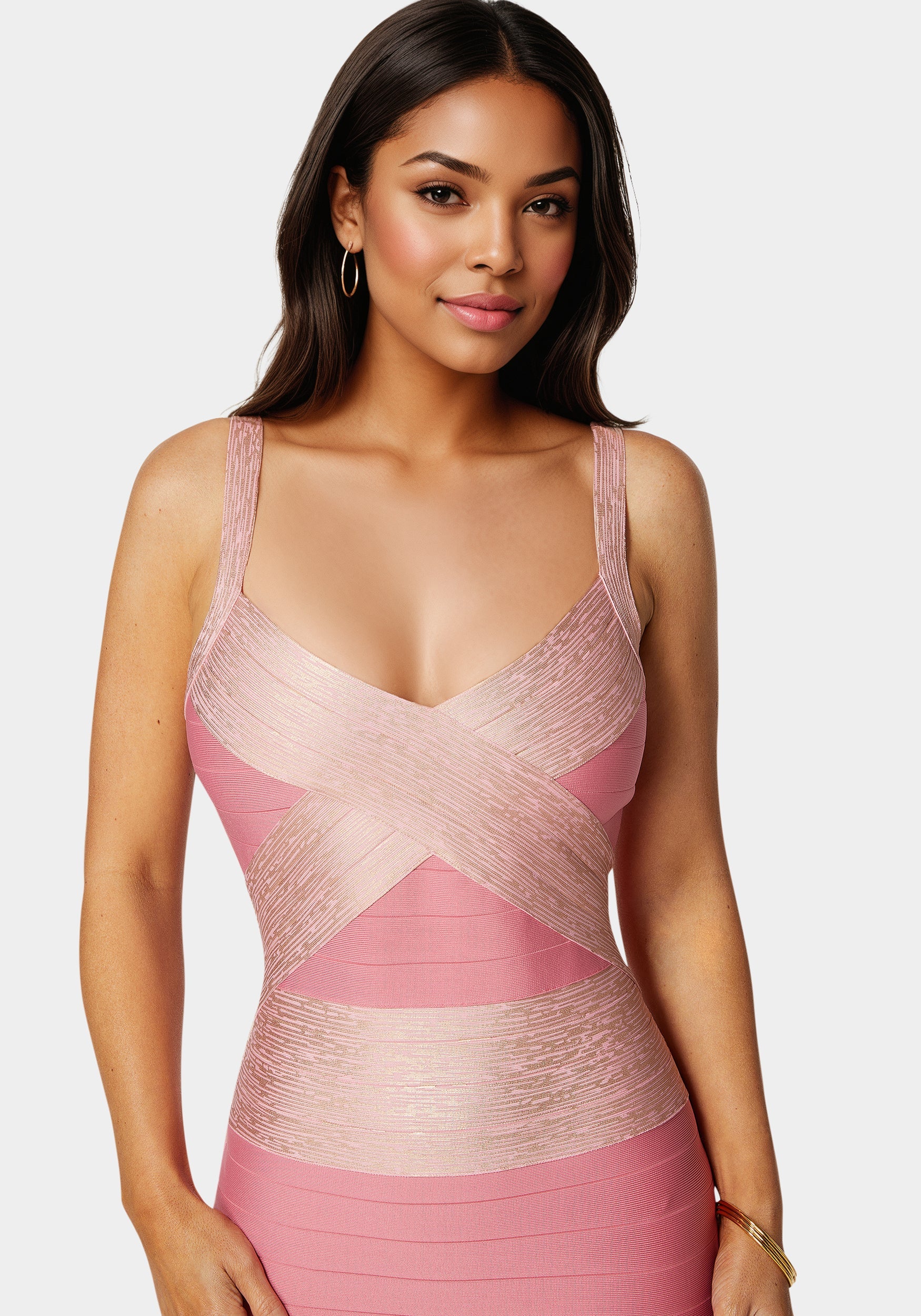 Color Block Bandage Dress - Image 4
