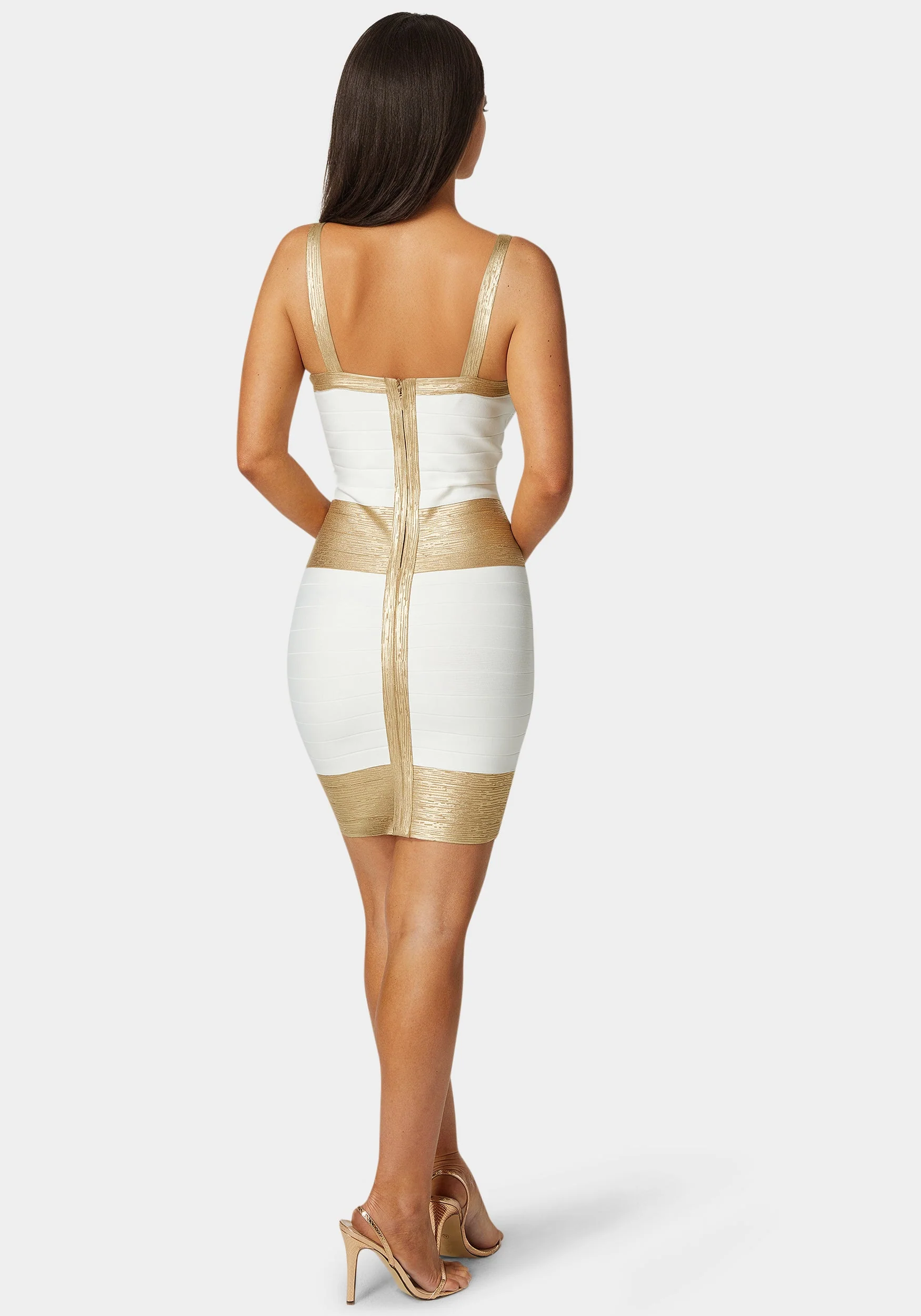 Color Block Bandage Dress - Image 3