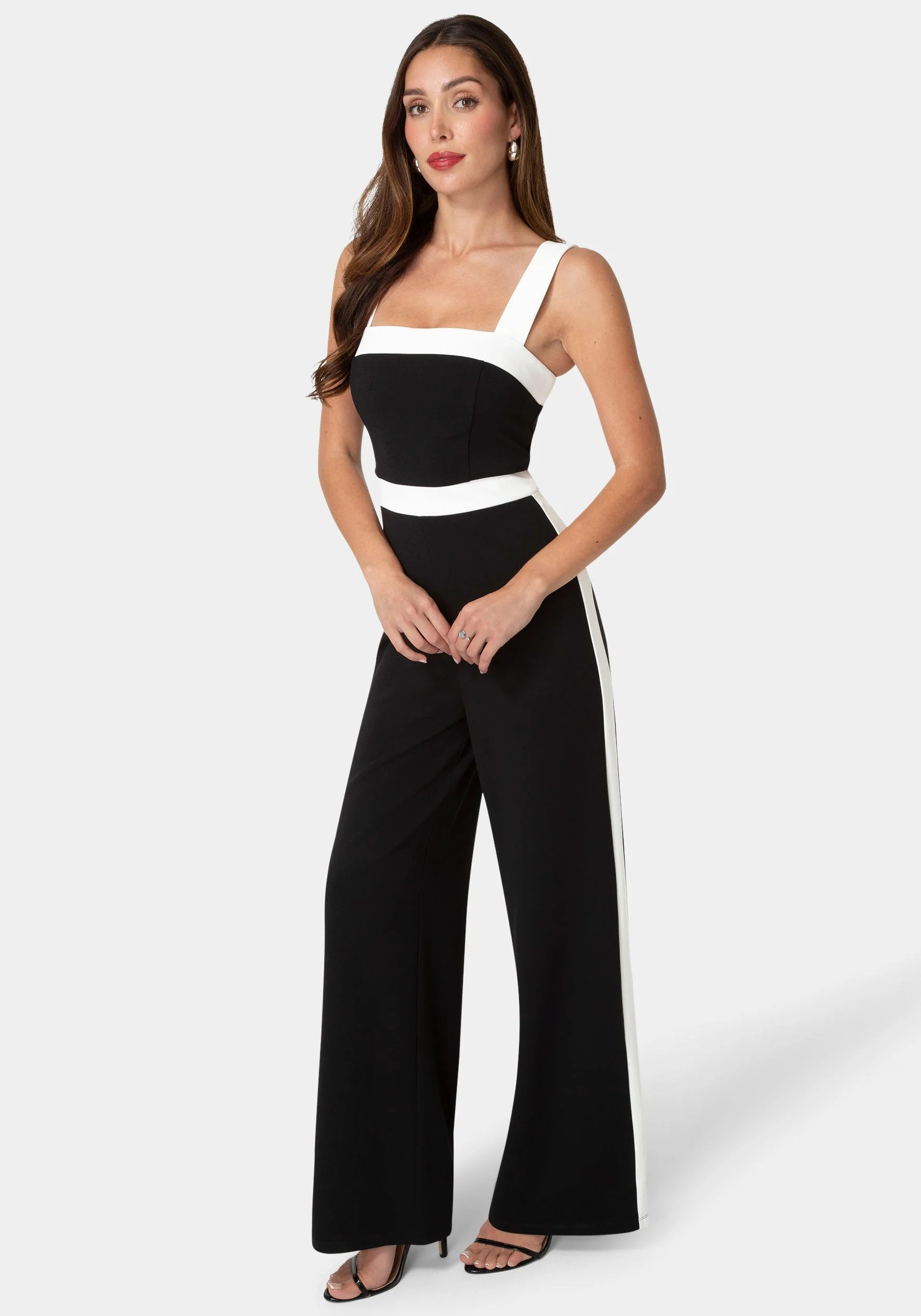 Colorblock Square Neck Jumpsuit - Image 2