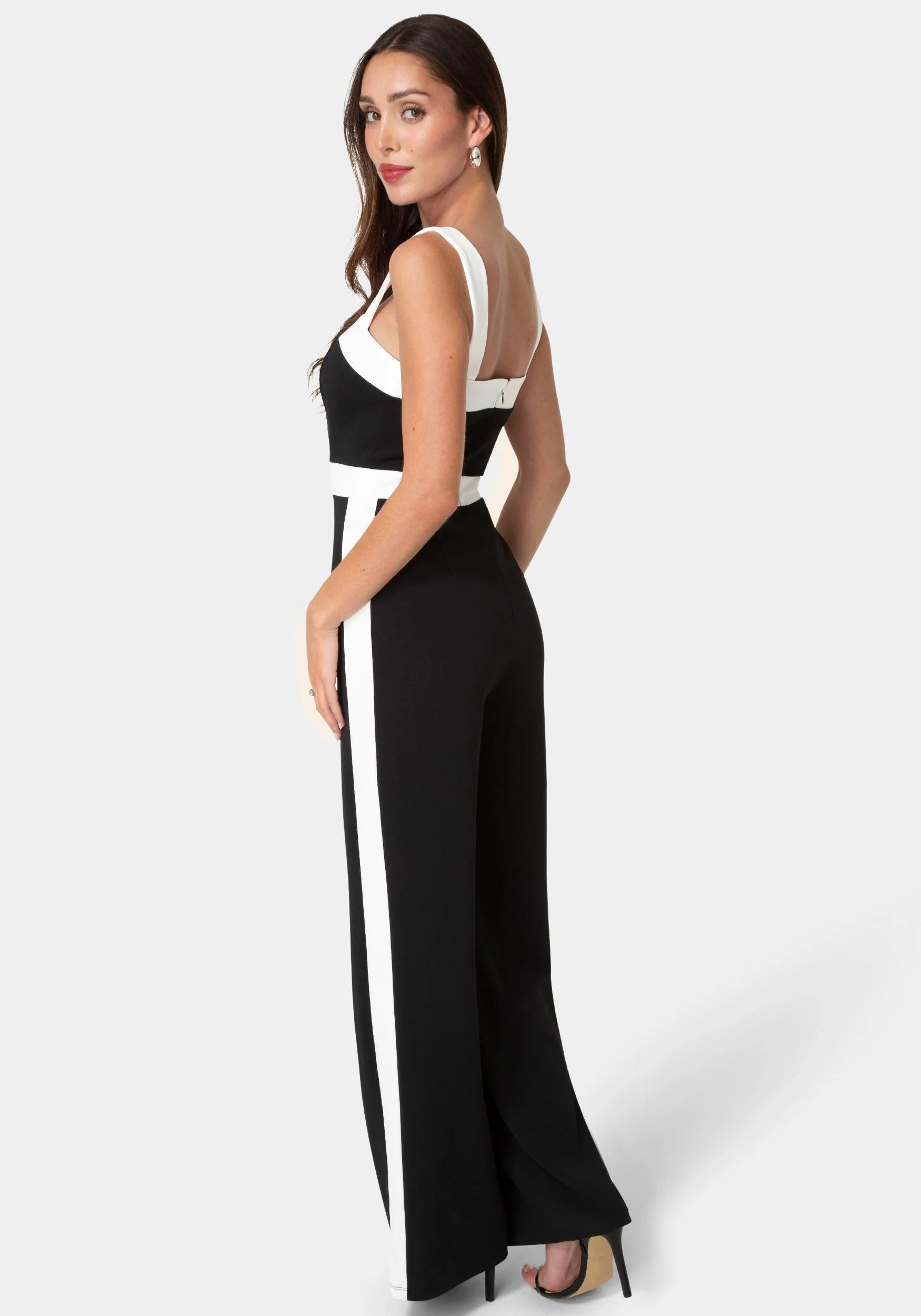 Colorblock Square Neck Jumpsuit - Image 3