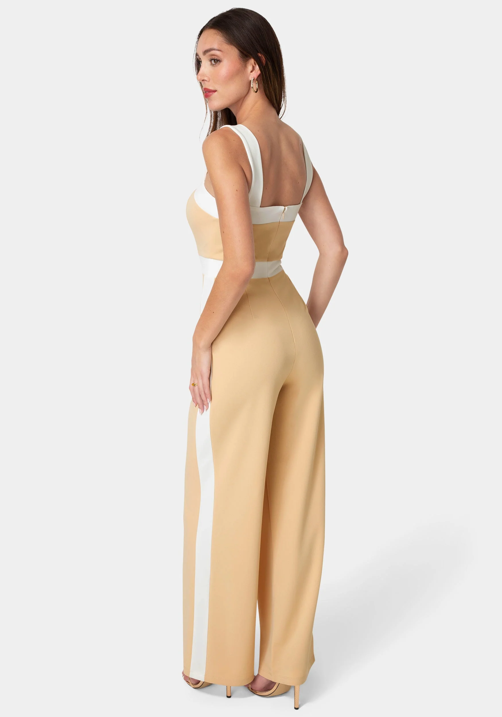 Colorblock Square Neck Jumpsuit - Image 3