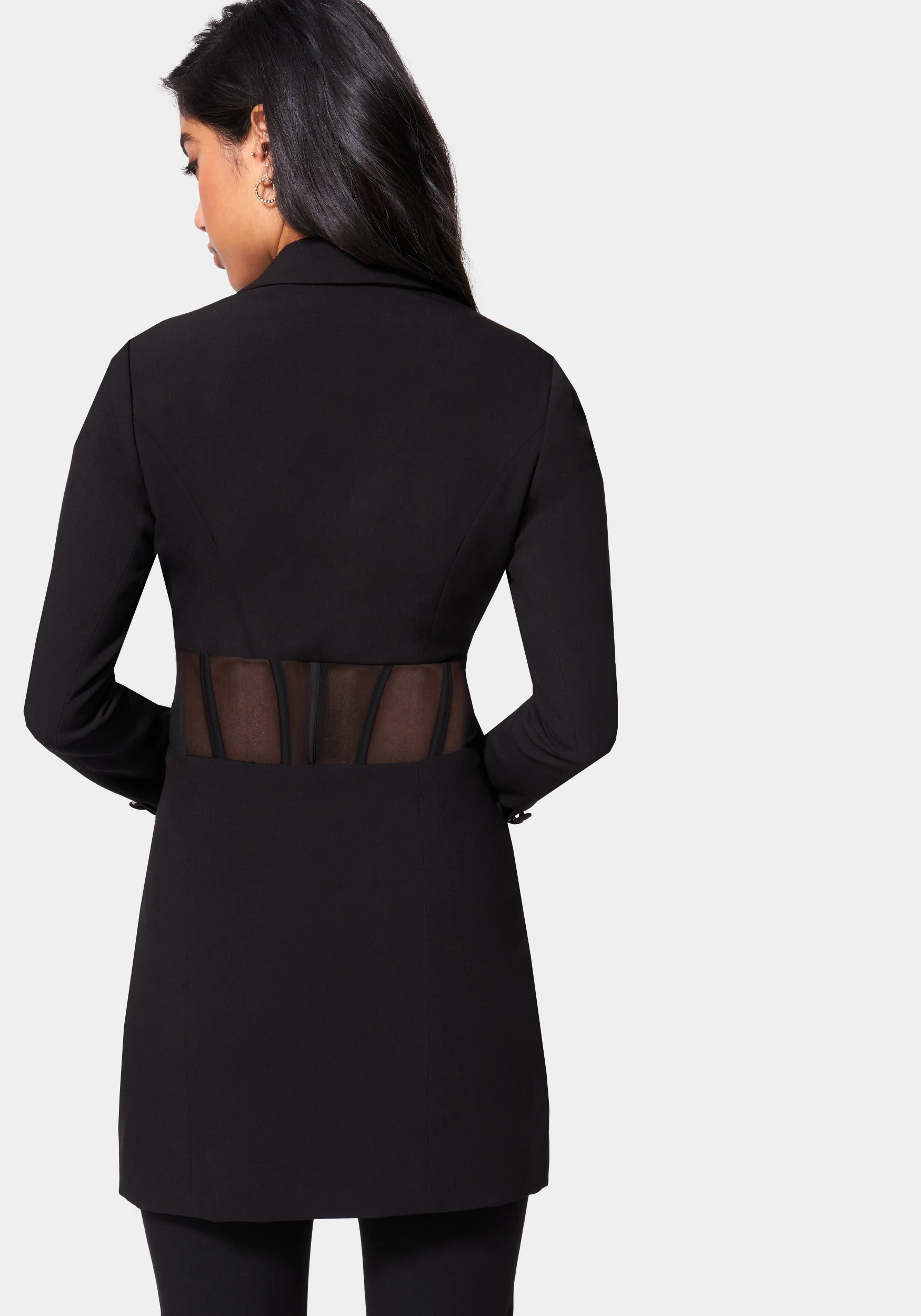 Corset Illusion Tailored Jacket - Image 3