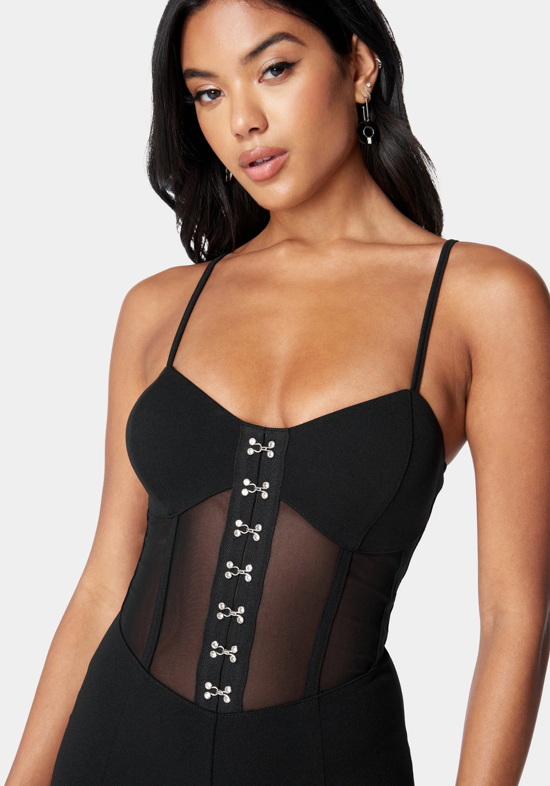 Corset Waist Slim Leg Jumpsuit - Image 4