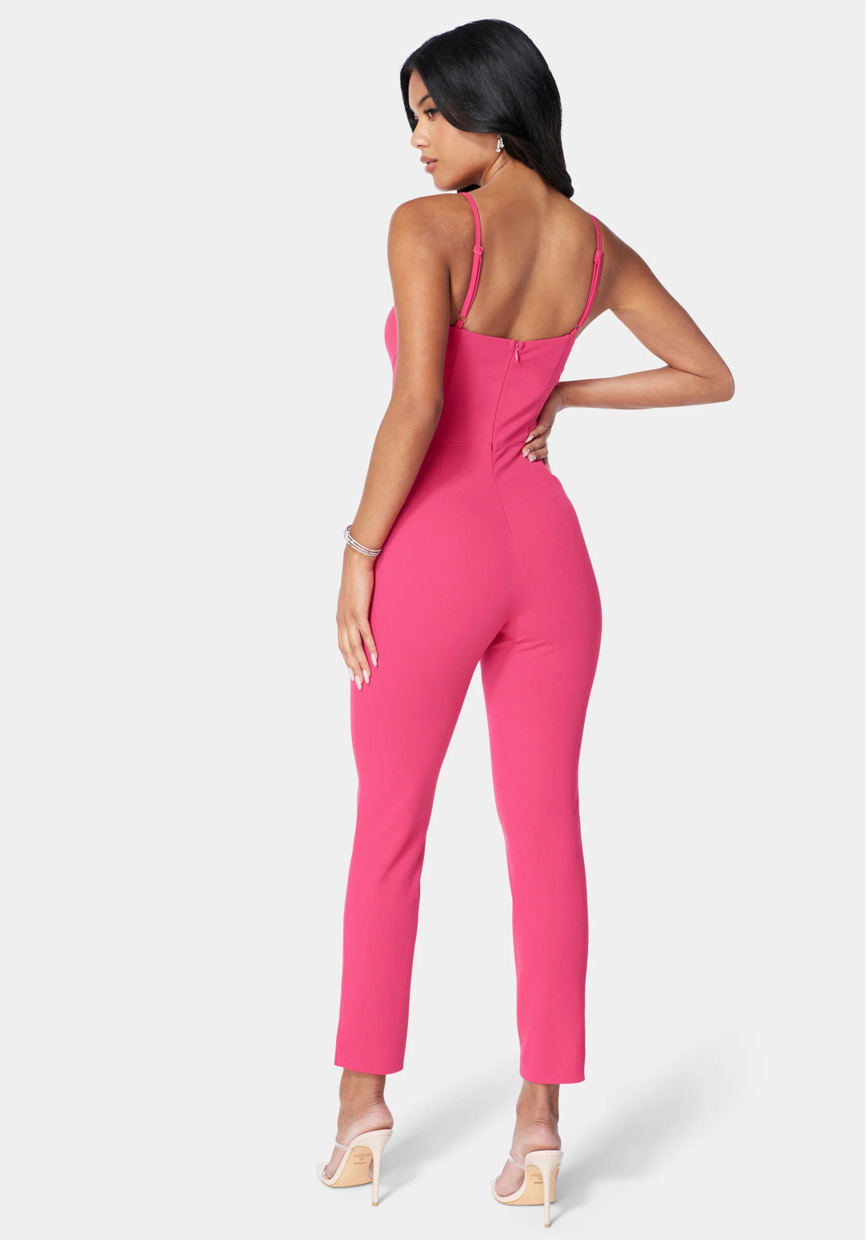 Corset Waist Slim Leg Jumpsuit - Image 3