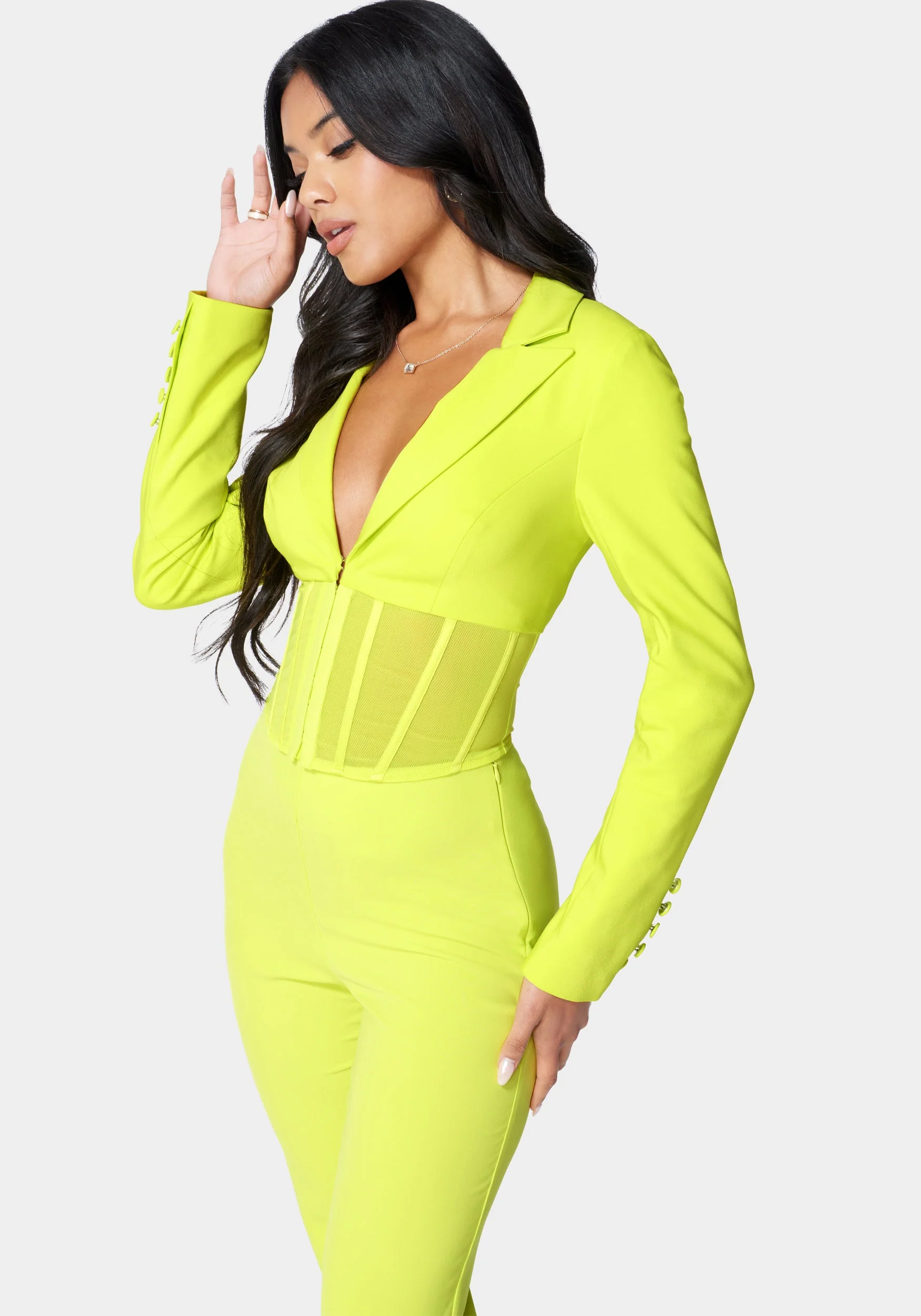 Corset Waist Tailored Jacket - Image 2