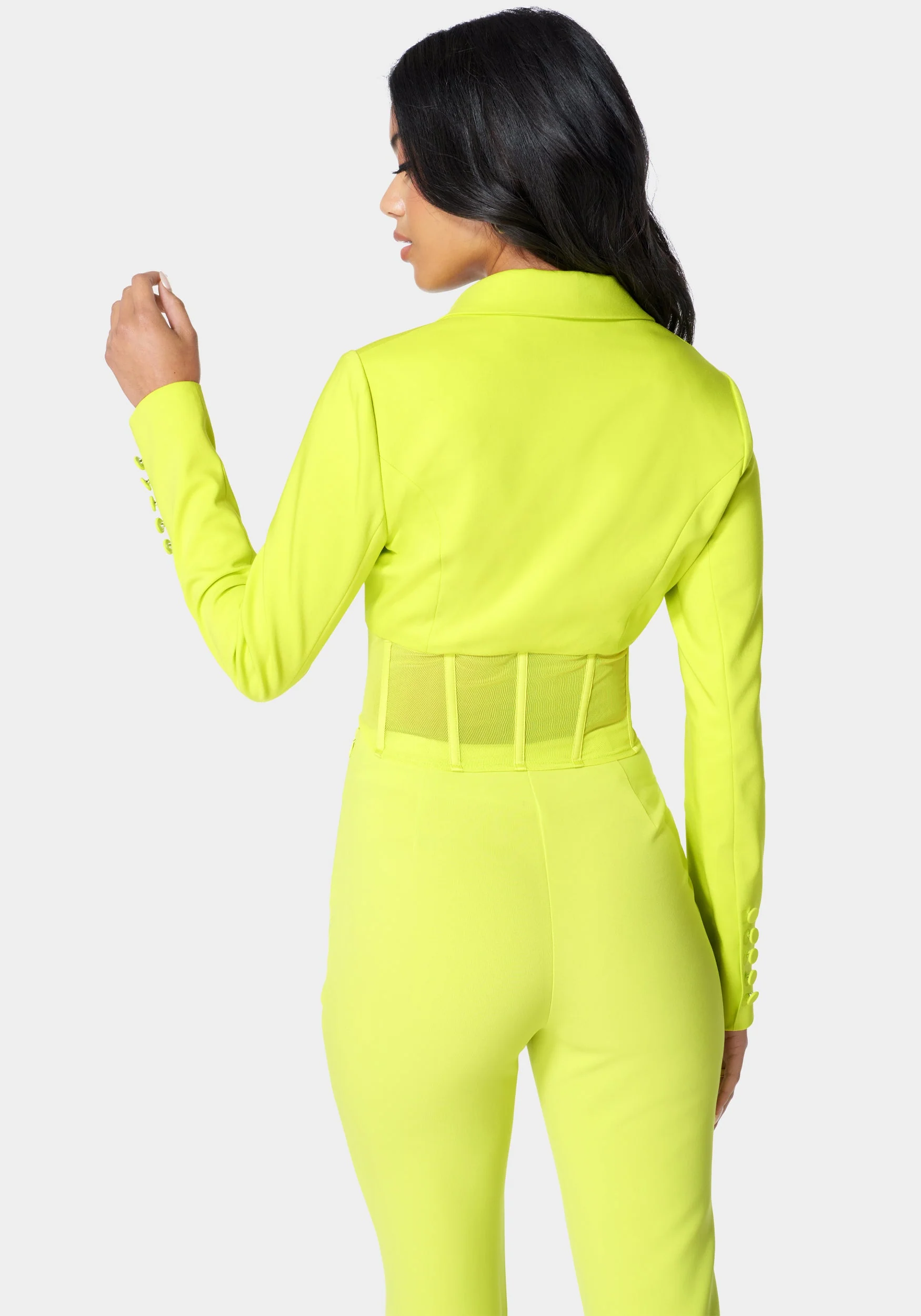Corset Waist Tailored Jacket - Image 3