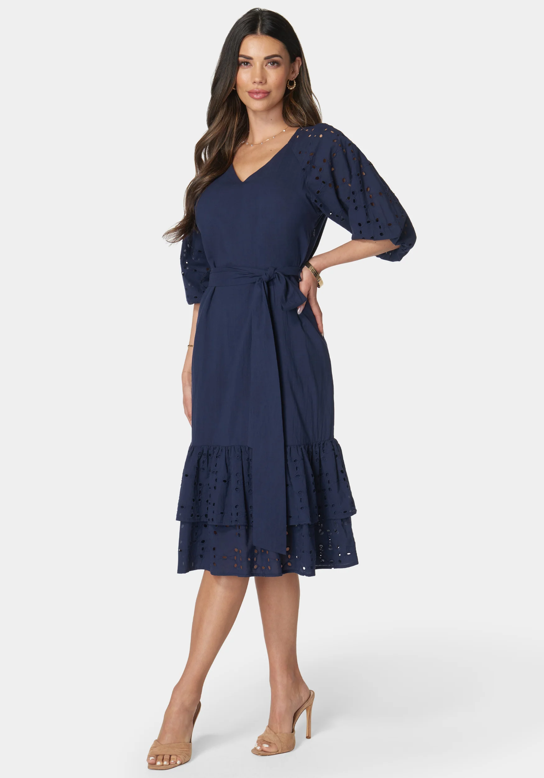 Cotton Eyelet Dress - Image 2