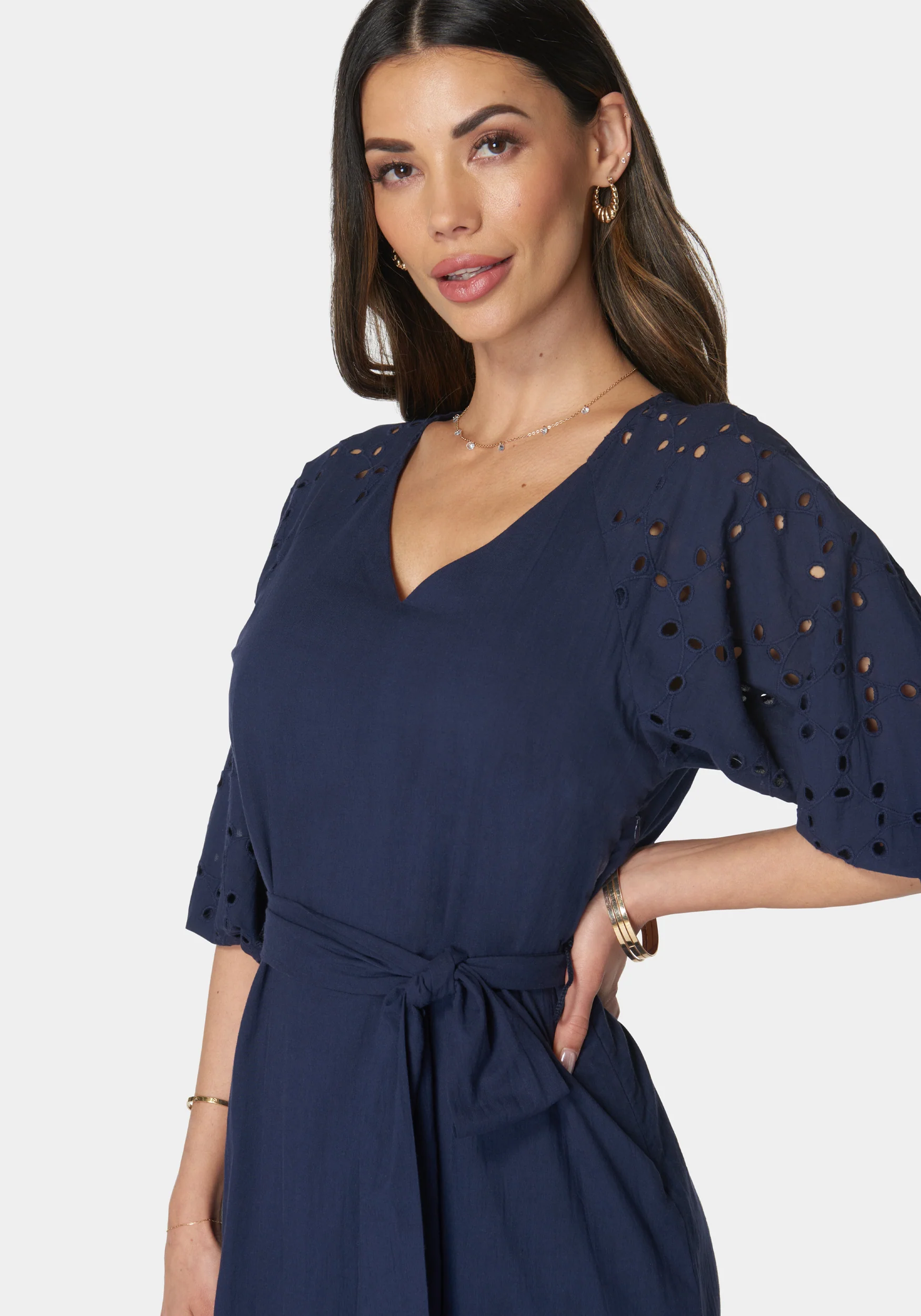 Cotton Eyelet Dress - Image 4