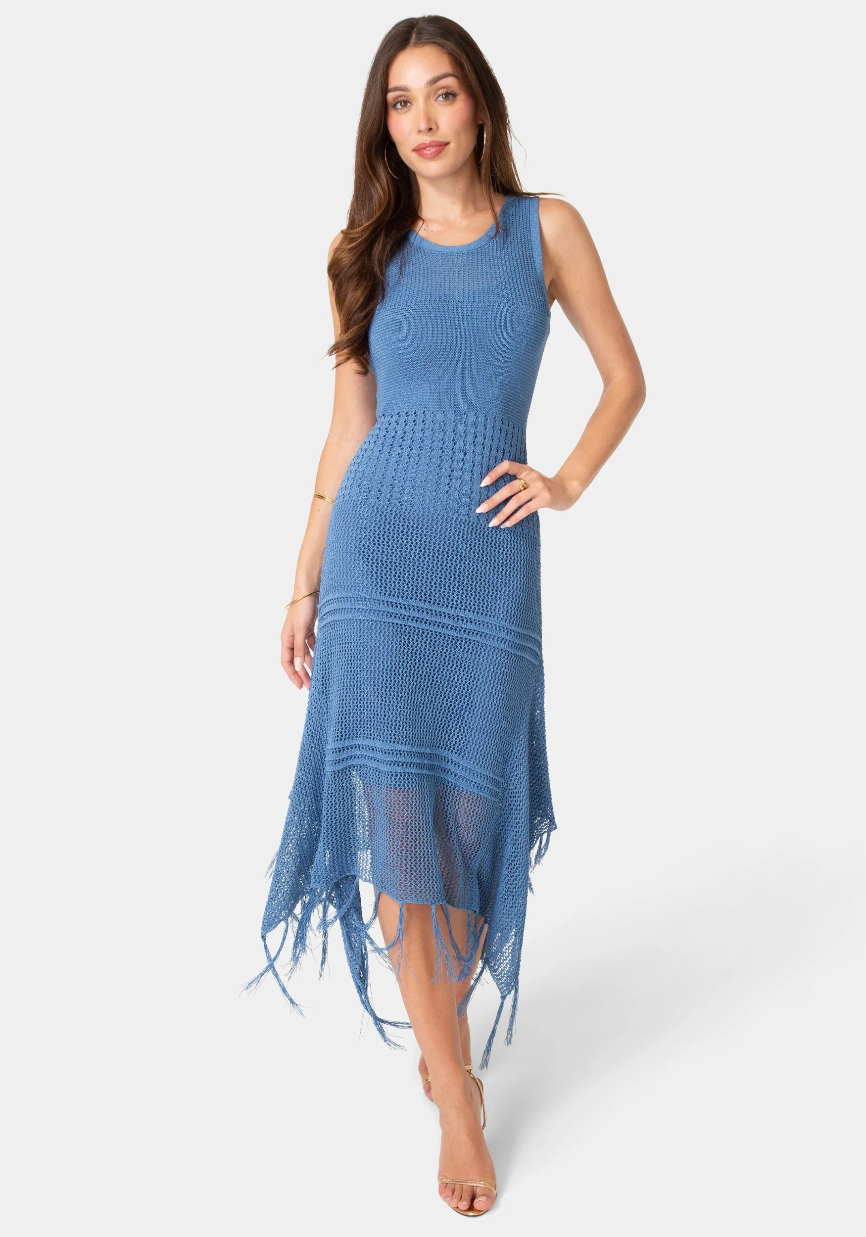 Crochet Tank Sweater Dress