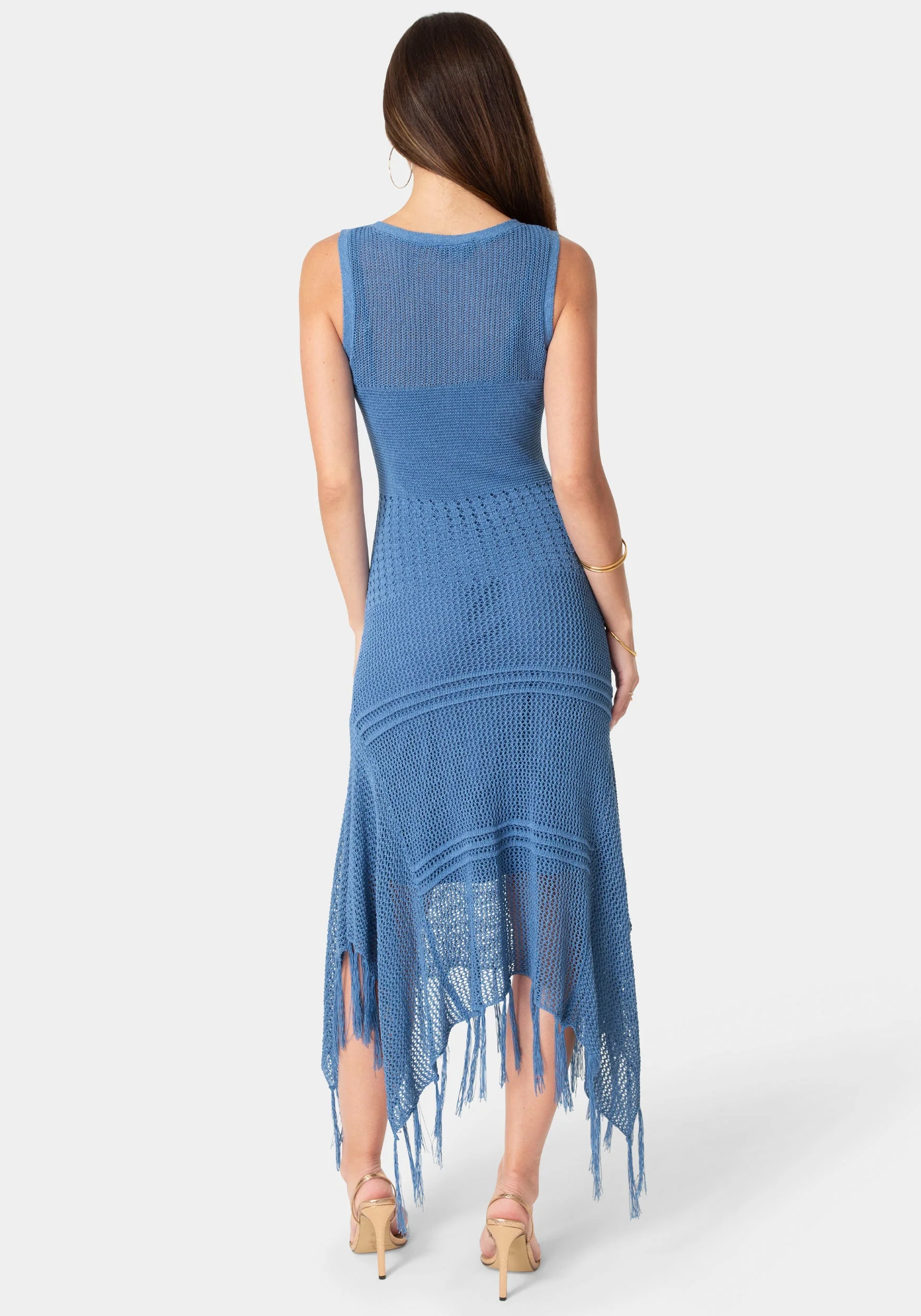 Crochet Tank Sweater Dress - Image 4