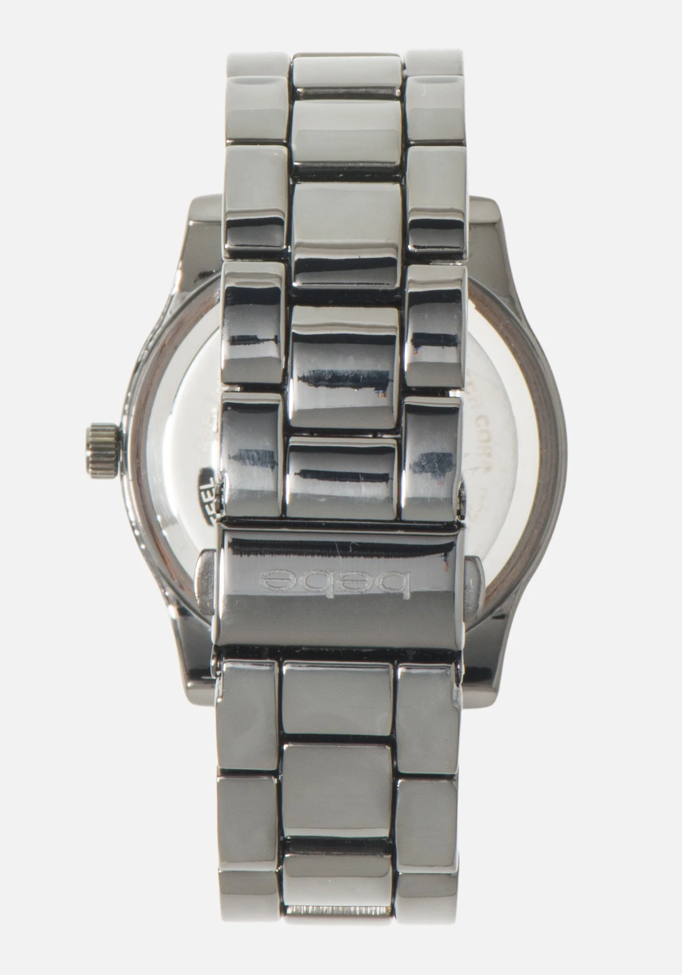 Crystal Bezel & Link Bracelete Bebe Logo Watch - Image 2