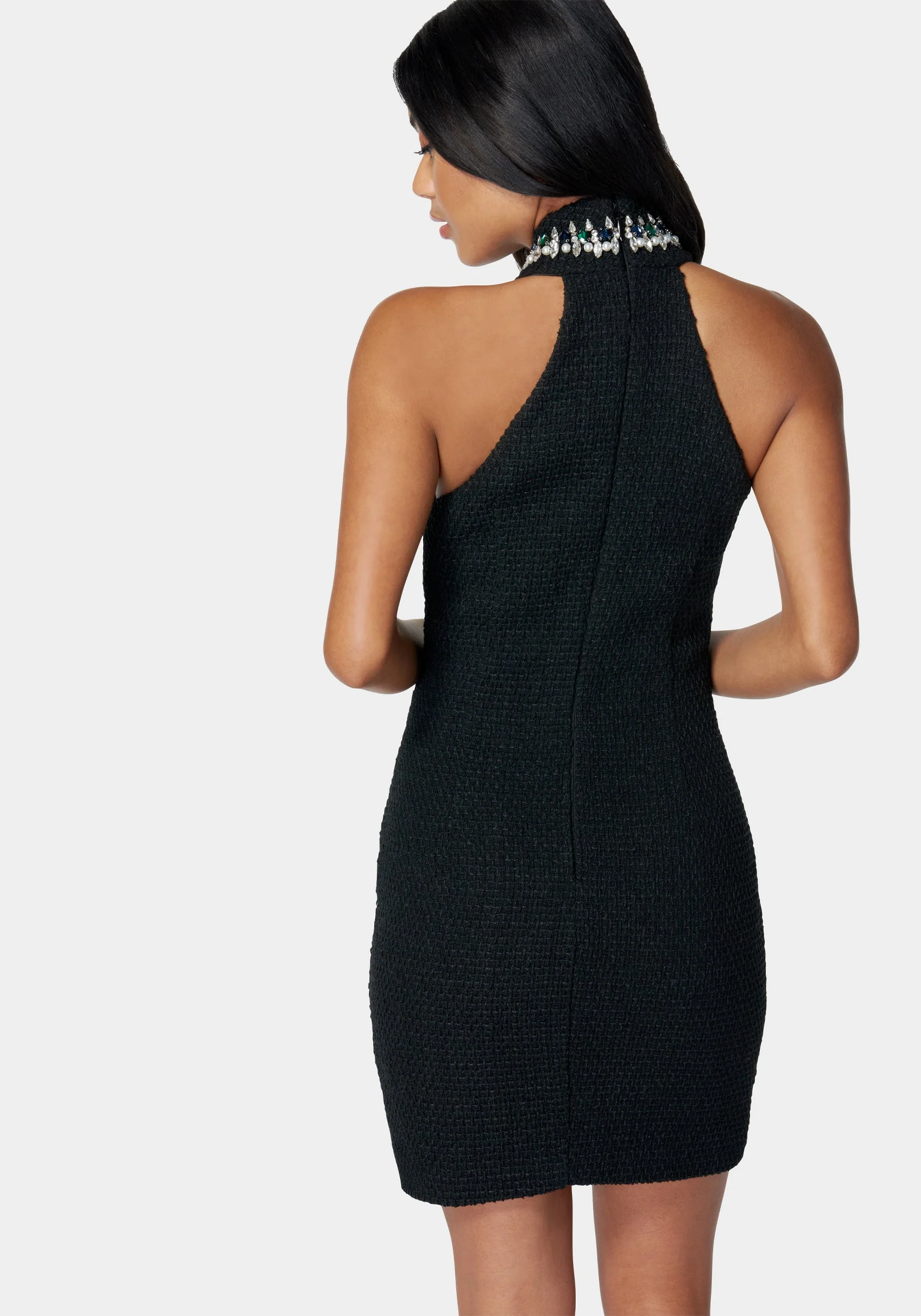 Crystal Knit Halter Neck Dress - Image 3